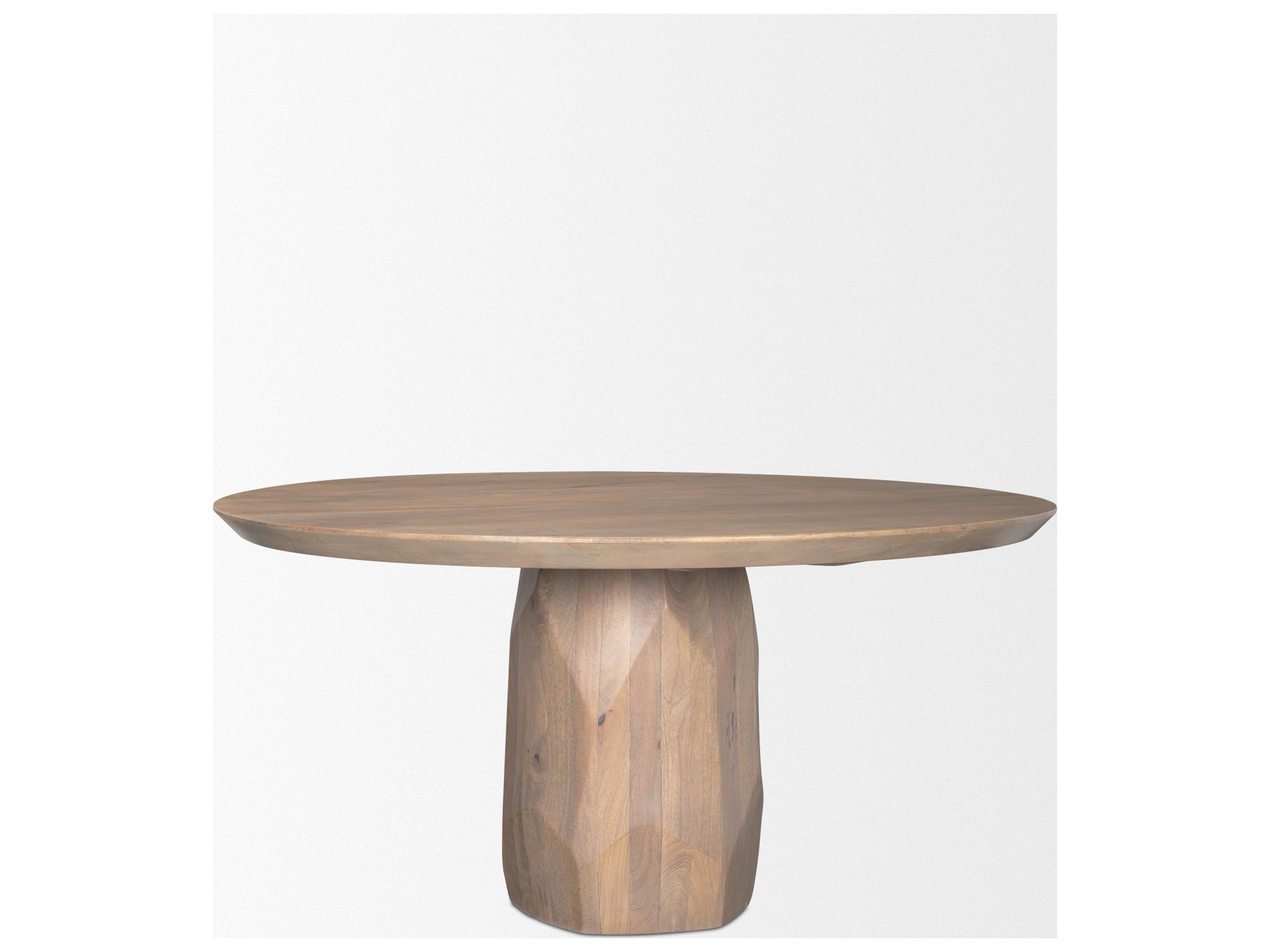 Mercana Fitzgerald 60" Light Brown Wood Dining Table