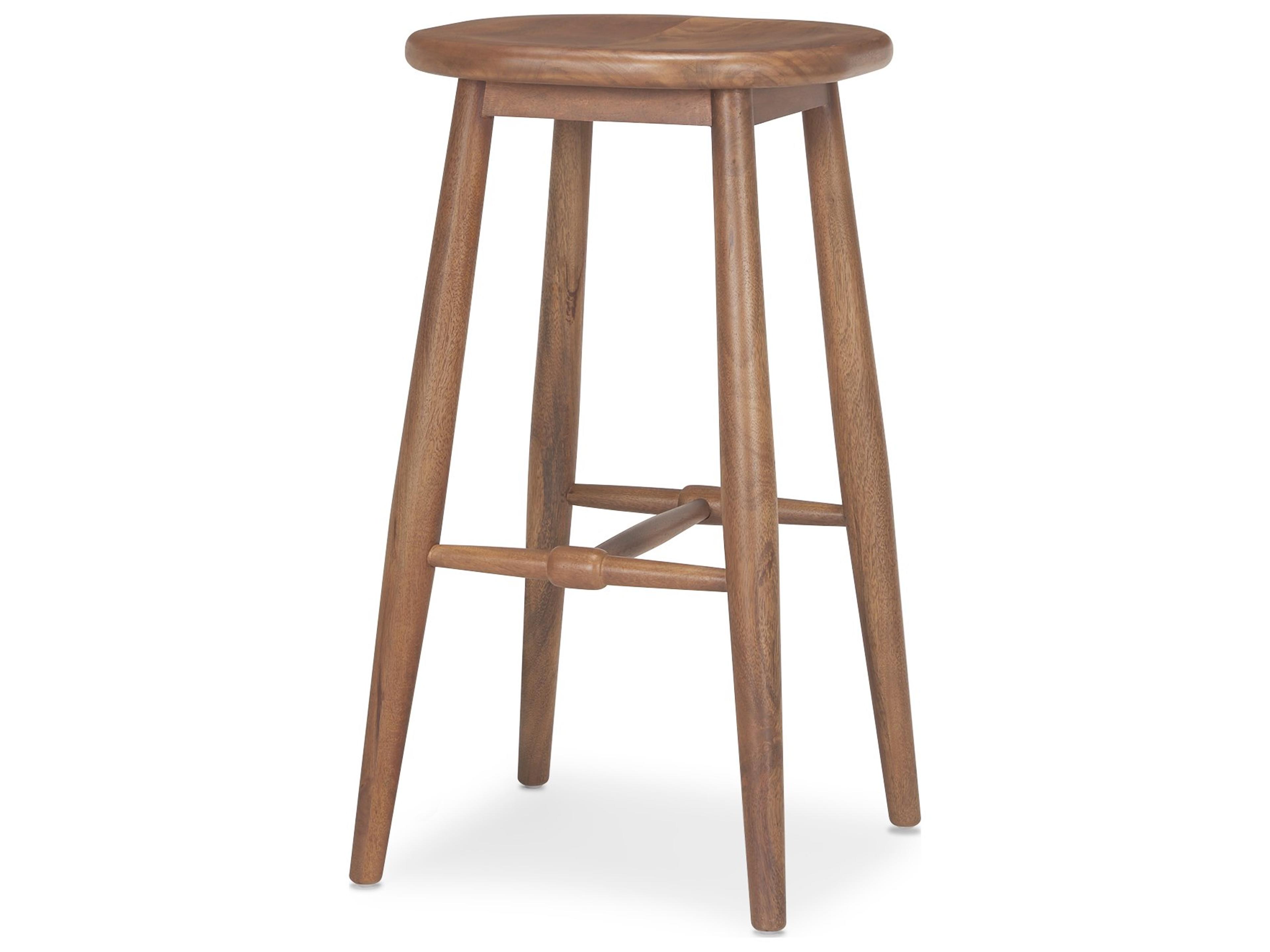 Mercana Ernest Medium Brown Wood Bar Stool