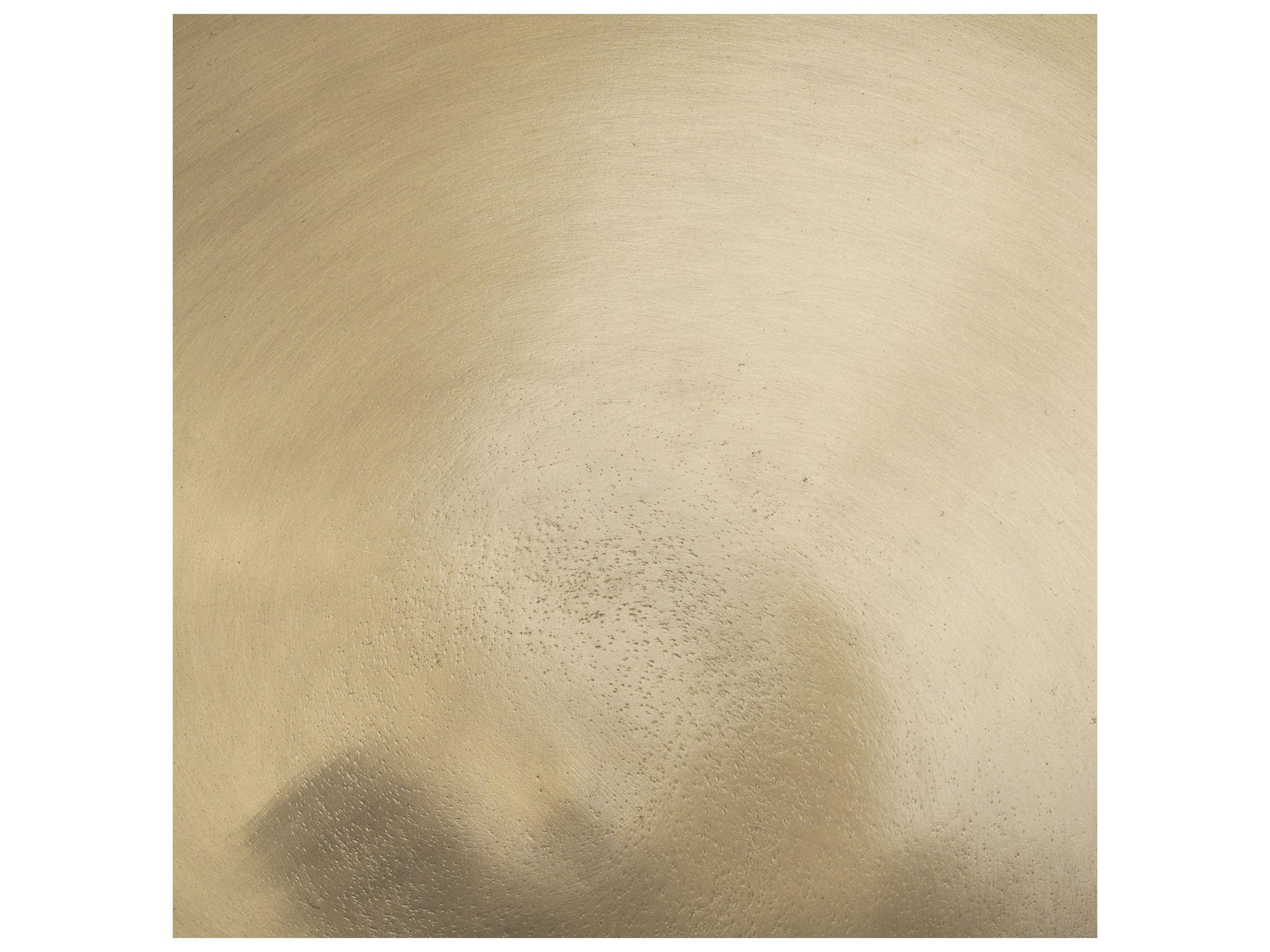 Mercana Roland Satin Brass Cast Aluminum Metal Accent Table