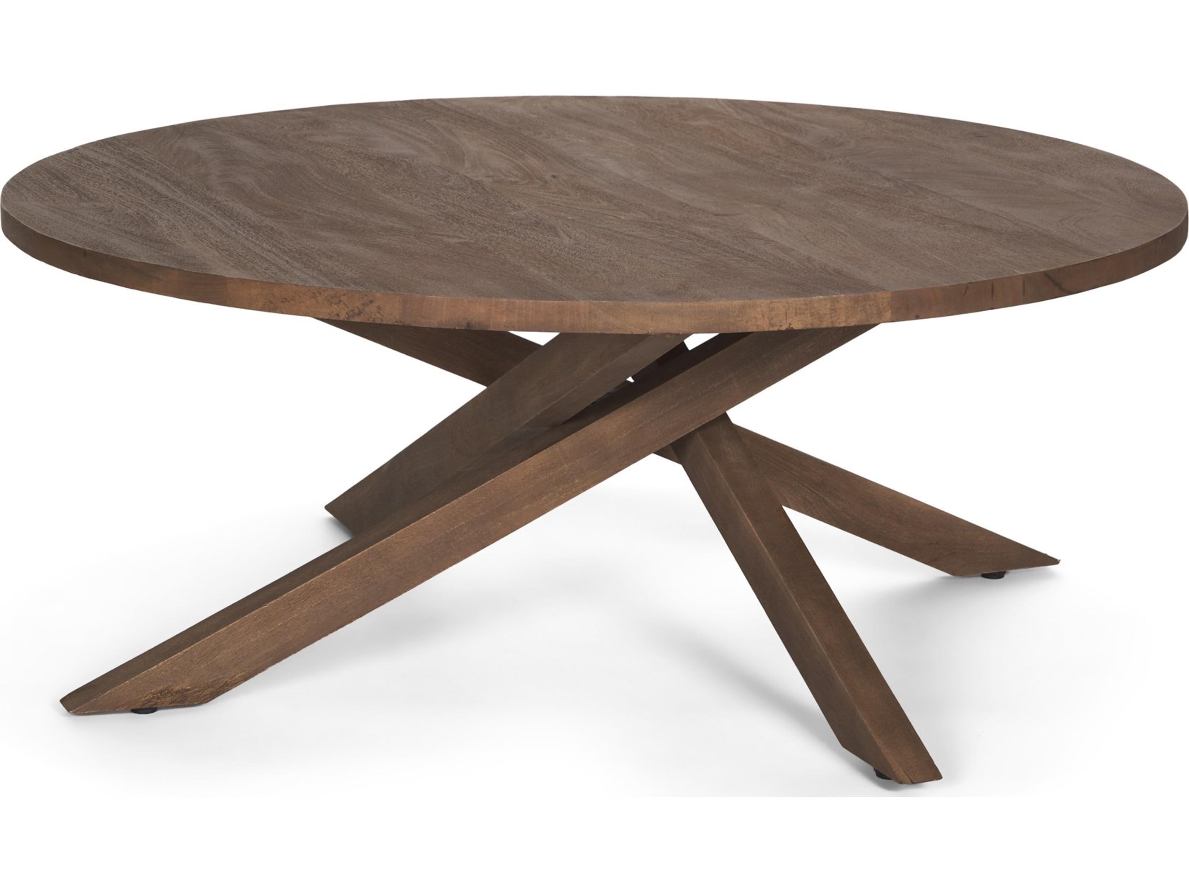 Solana Medium Brown Wood Coffee Table