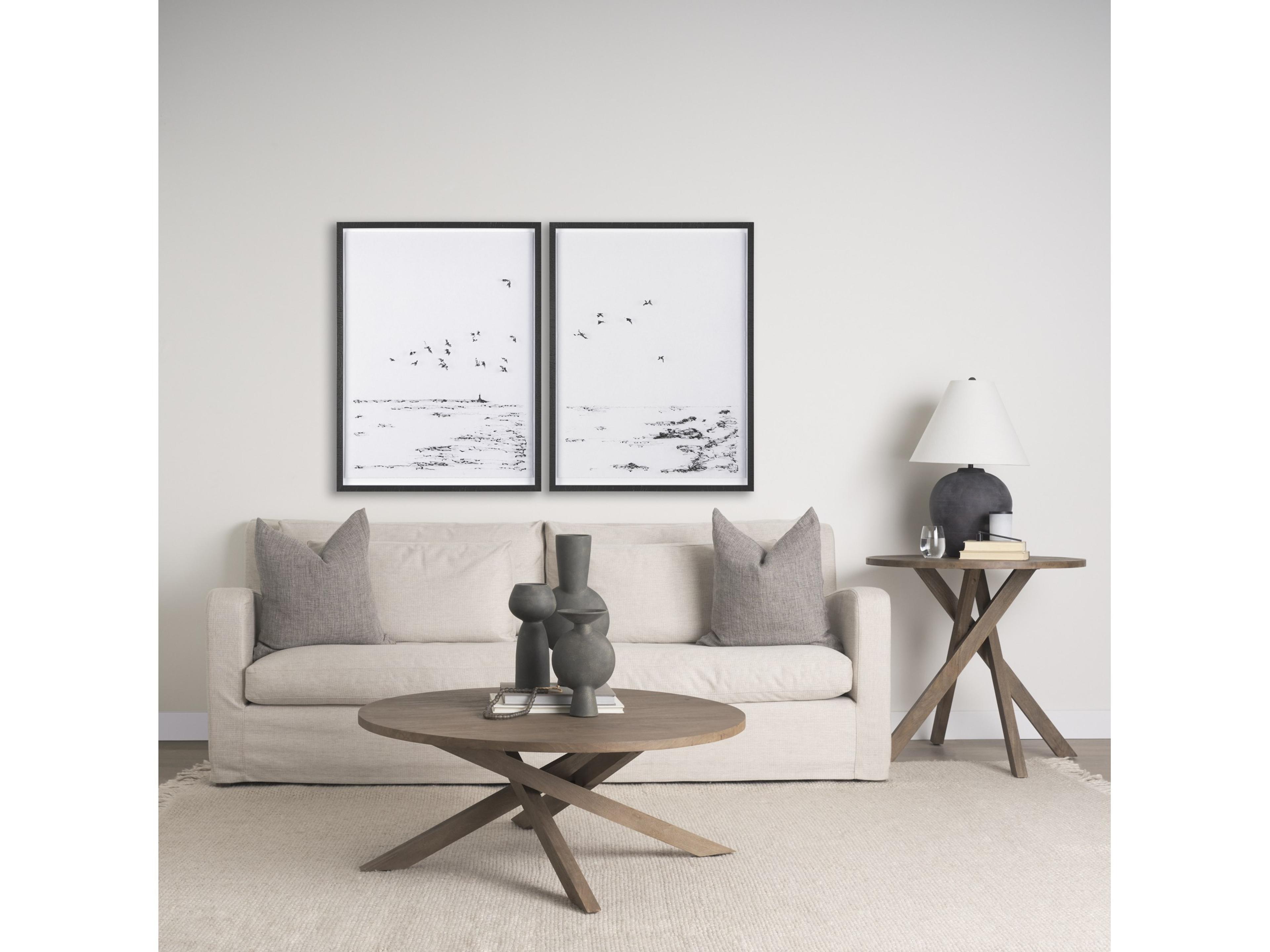 Mercana Solana Medium Brown Wood Coffee Table