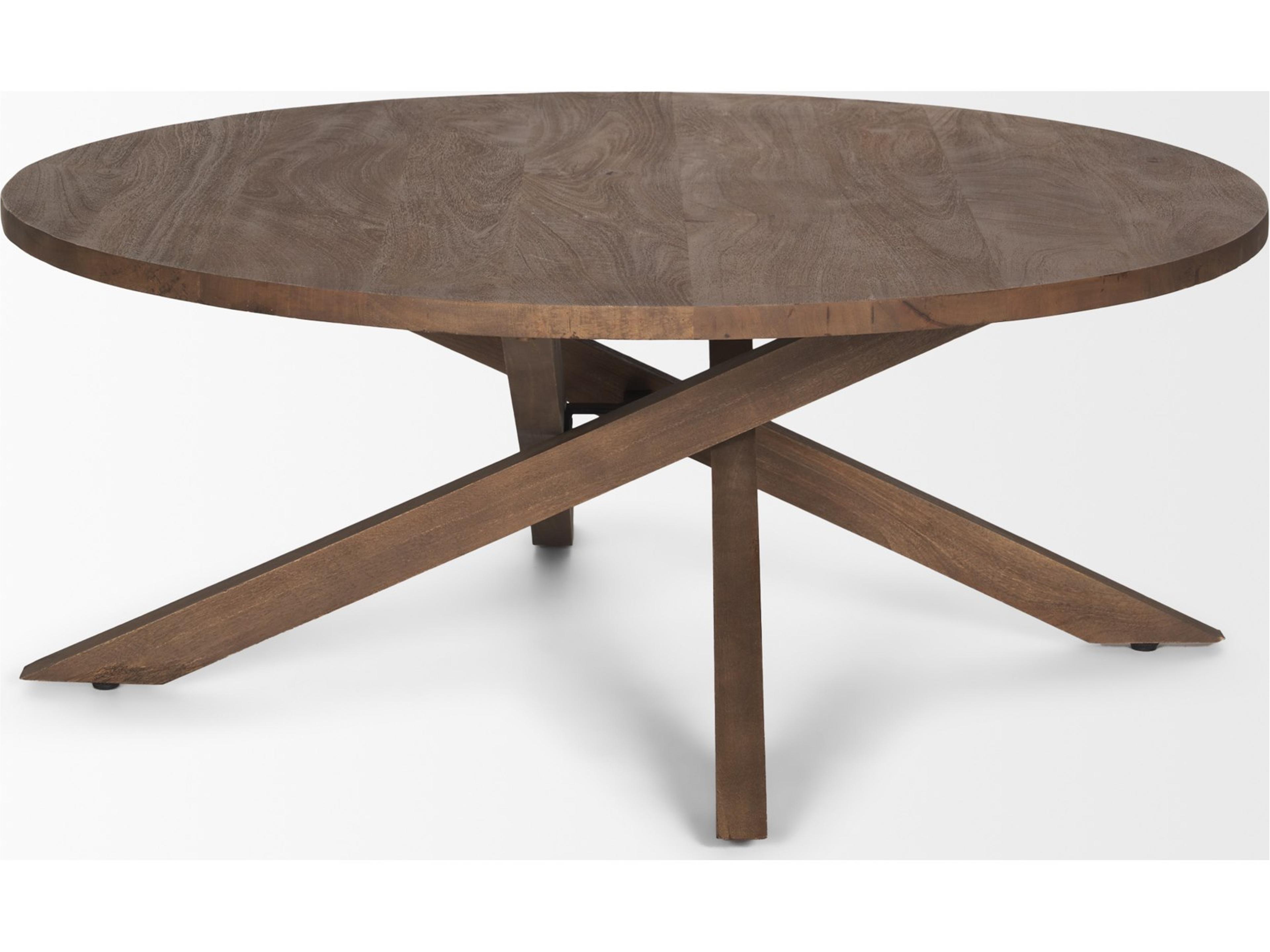 Mercana Solana Medium Brown Wood Coffee Table