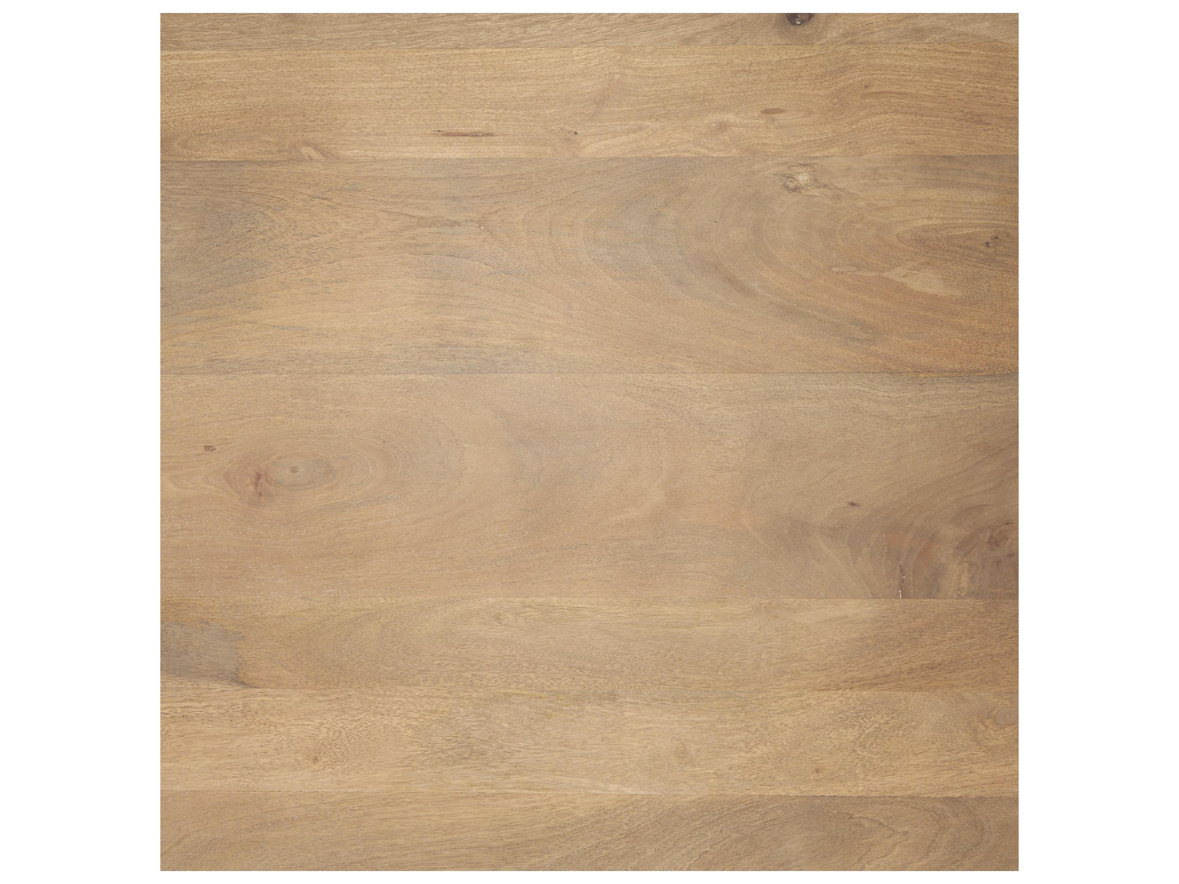 Mercana June Light Brown Wood w/ Fluting Square Side Table