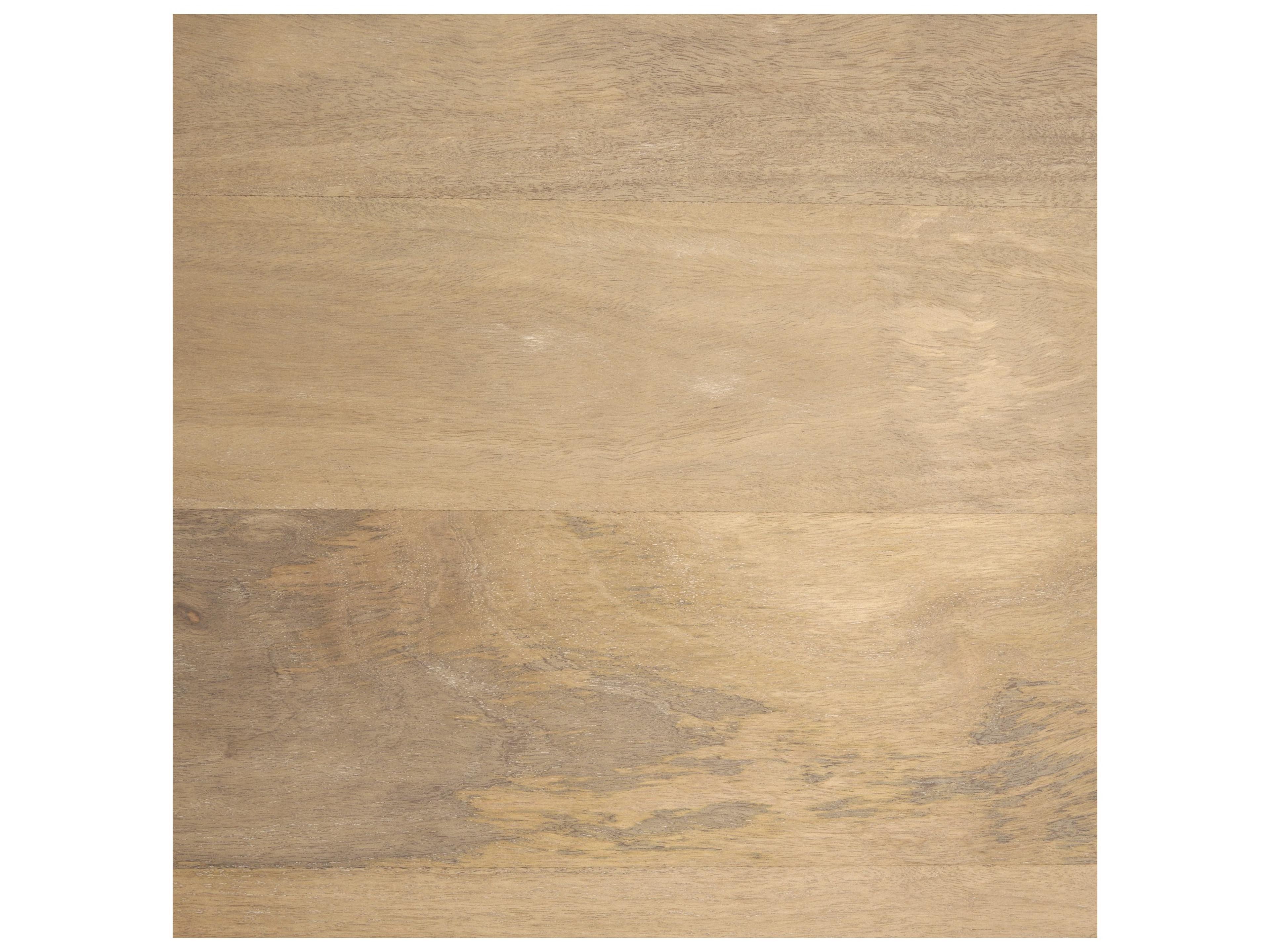 Mercana June Light Brown Wood w/ Fluting Square Coffee Table