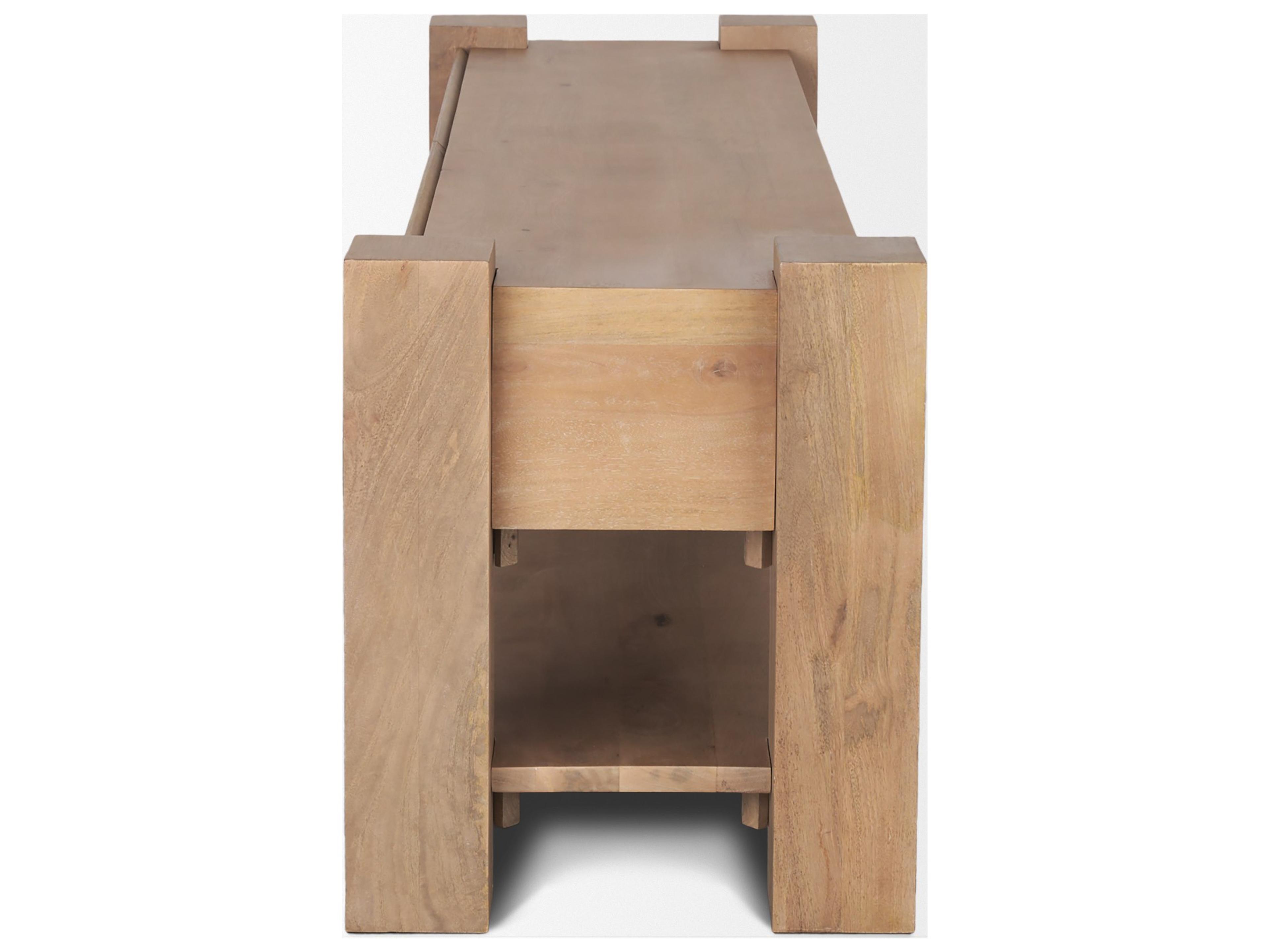 Mercana Beth Light Brown Wood Media Console