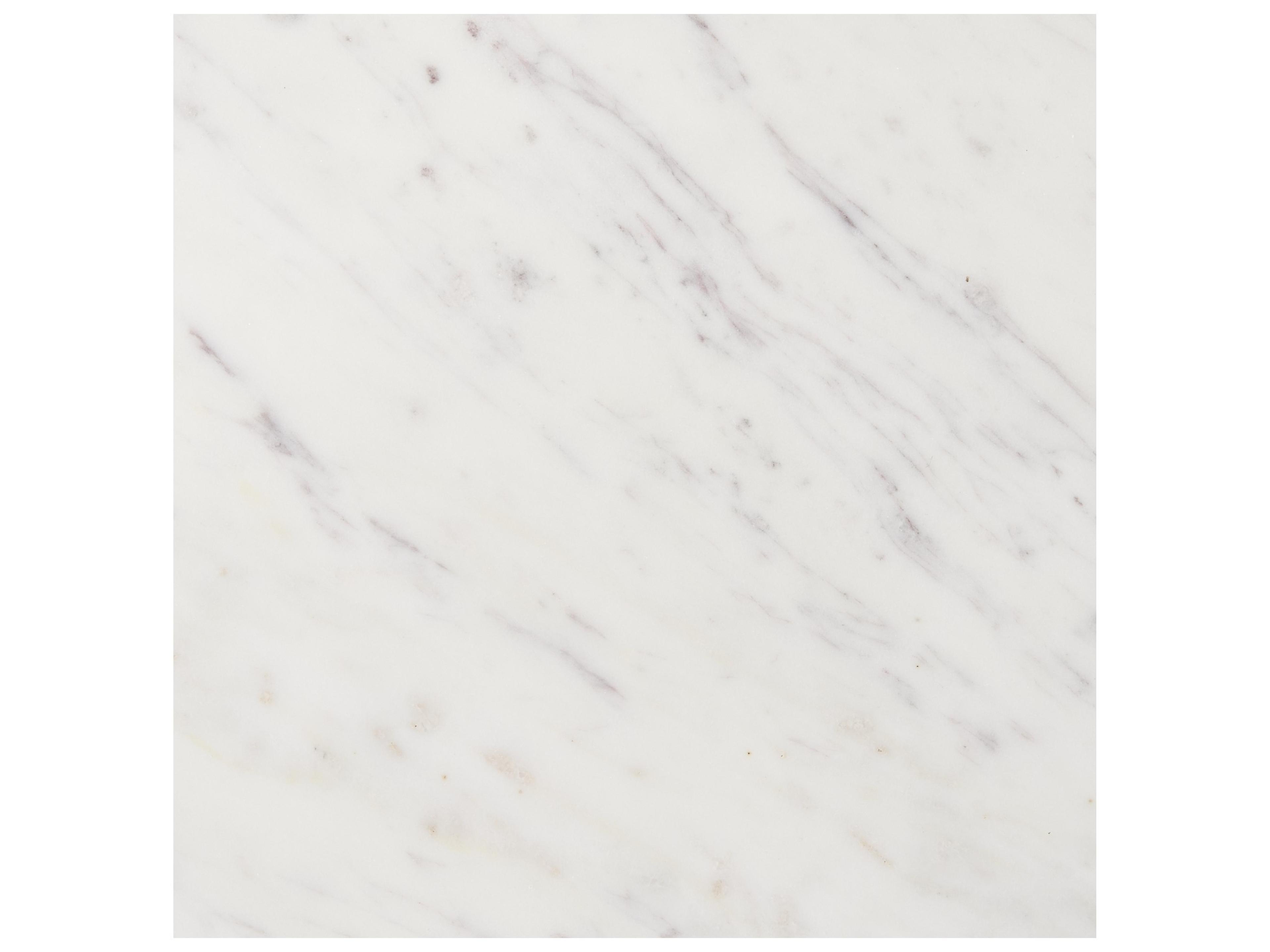 Mercana Bianca Light Brown Wood w/ Round Marble Top Coffee Table