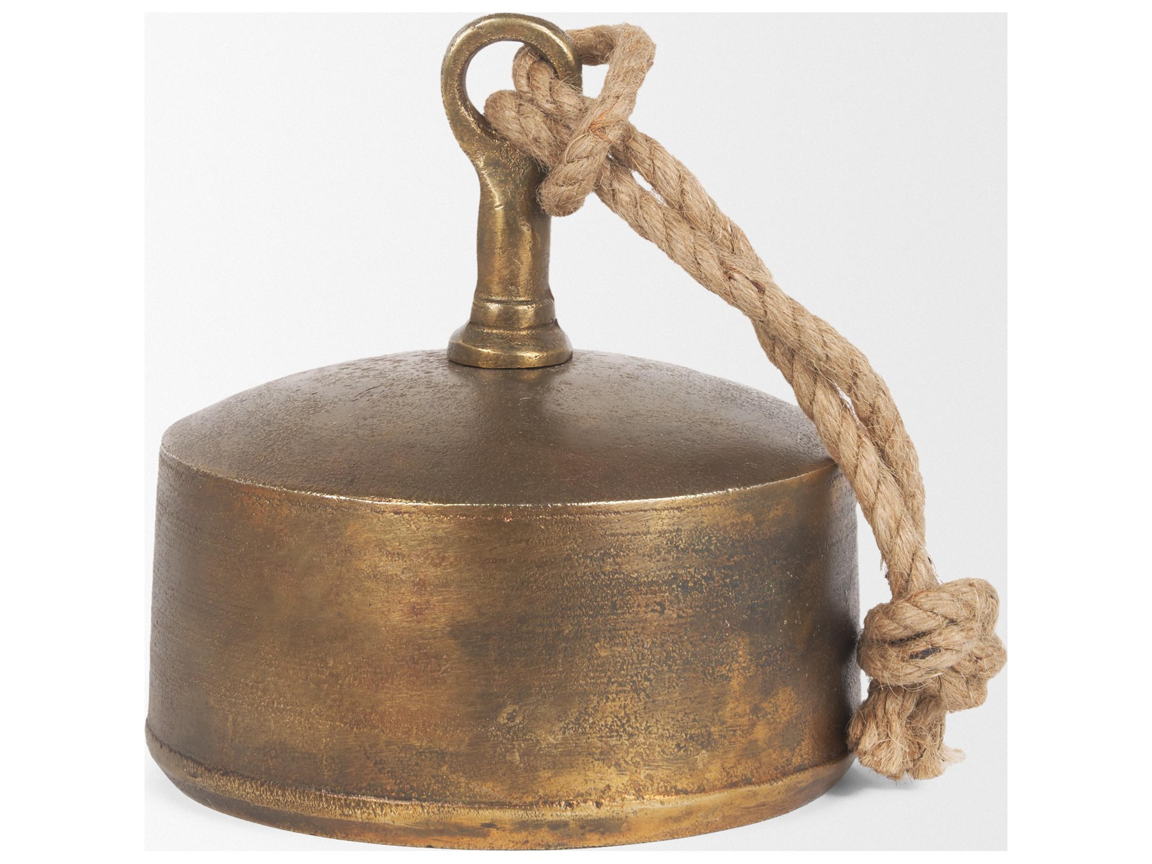 Mercana Quincy Large Gold Metal Decorative Bell Object