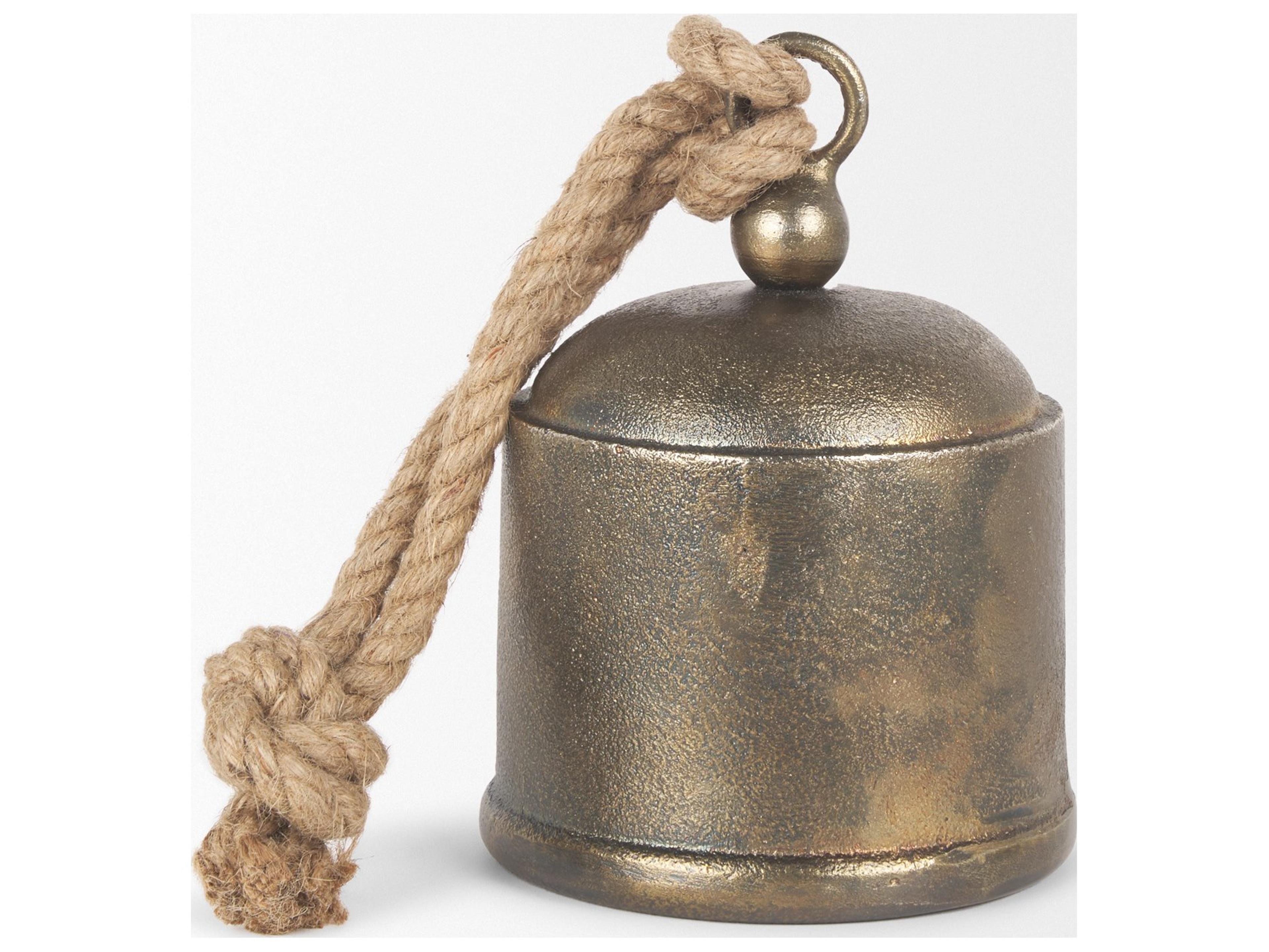 Mercana Quincy Medium Gold Metal Decorative Bell Object