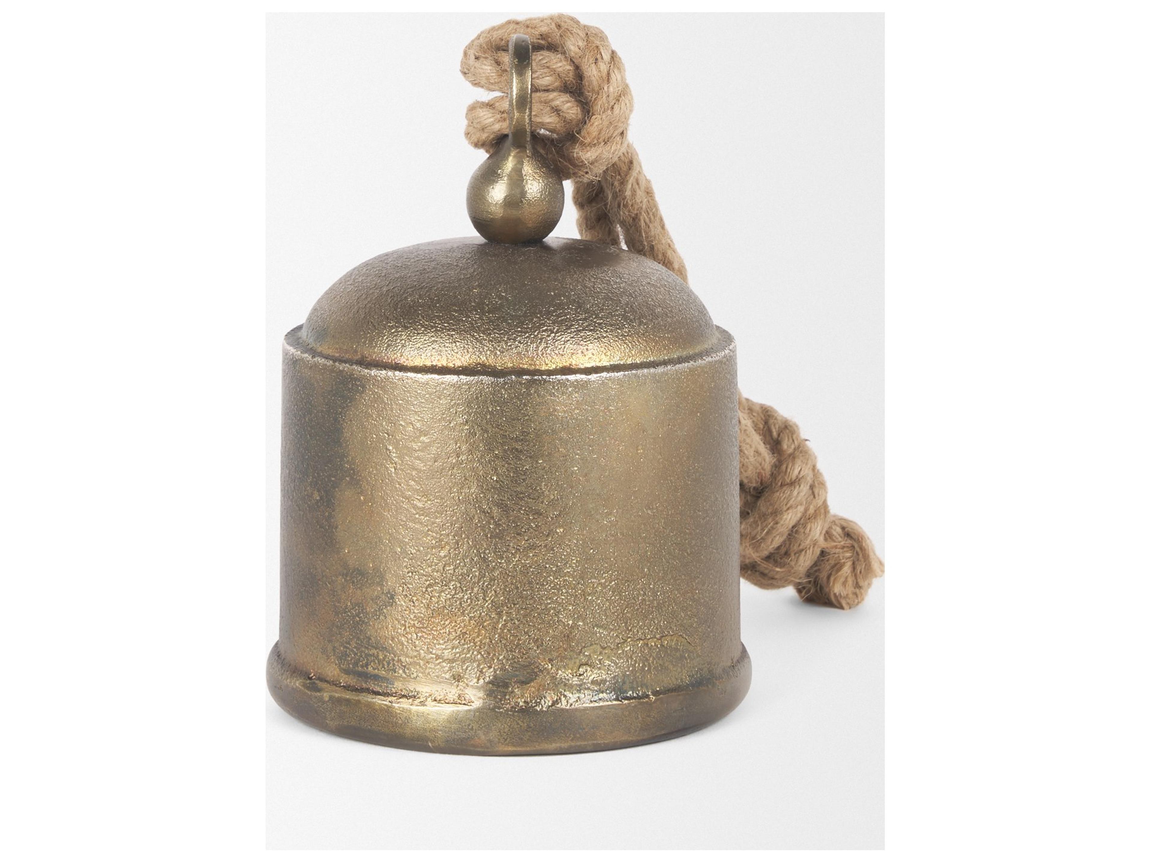 Mercana Quincy Medium Gold Metal Decorative Bell Object
