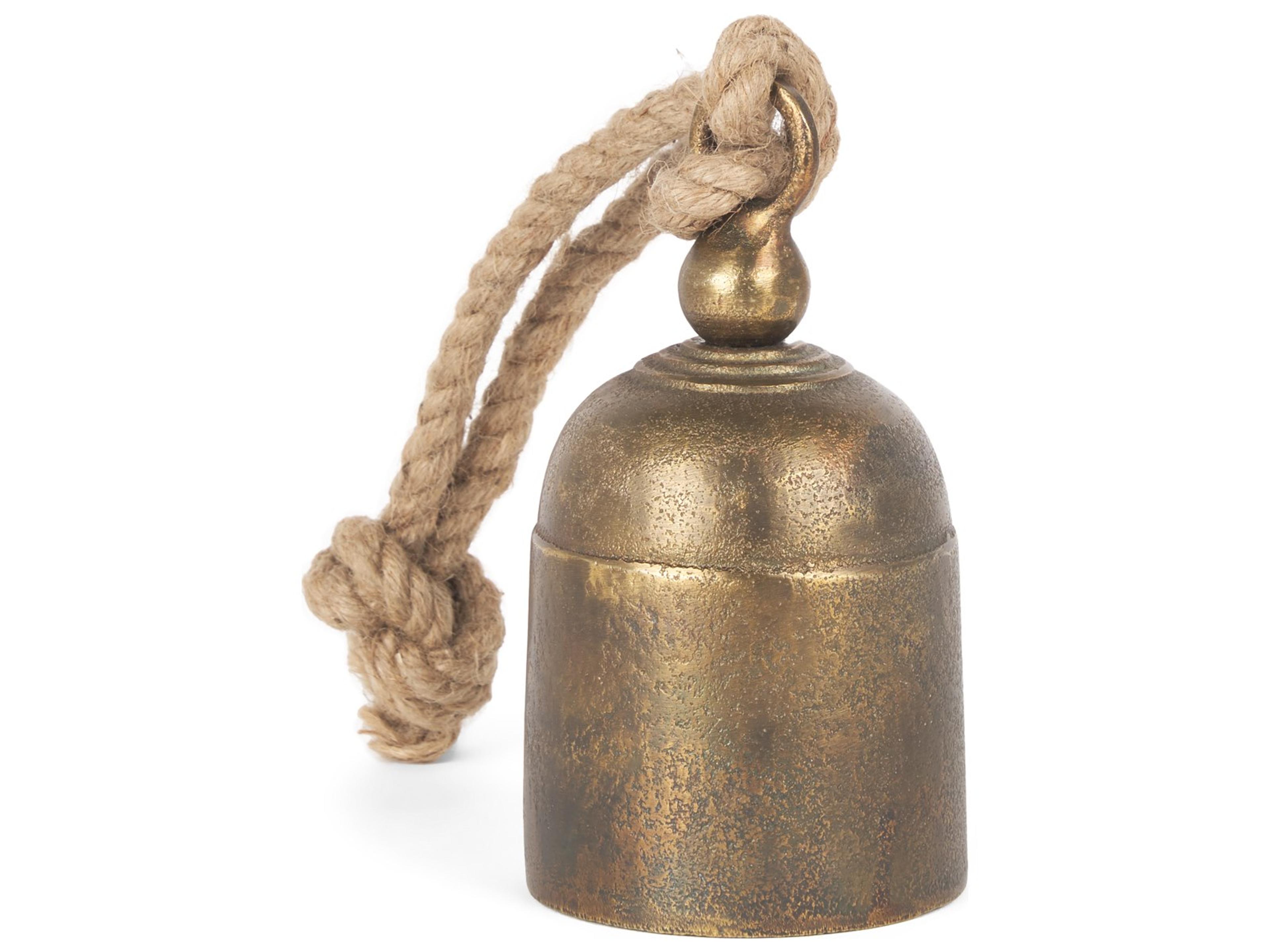 Quincy Small Gold Metal Decorative Bell Object