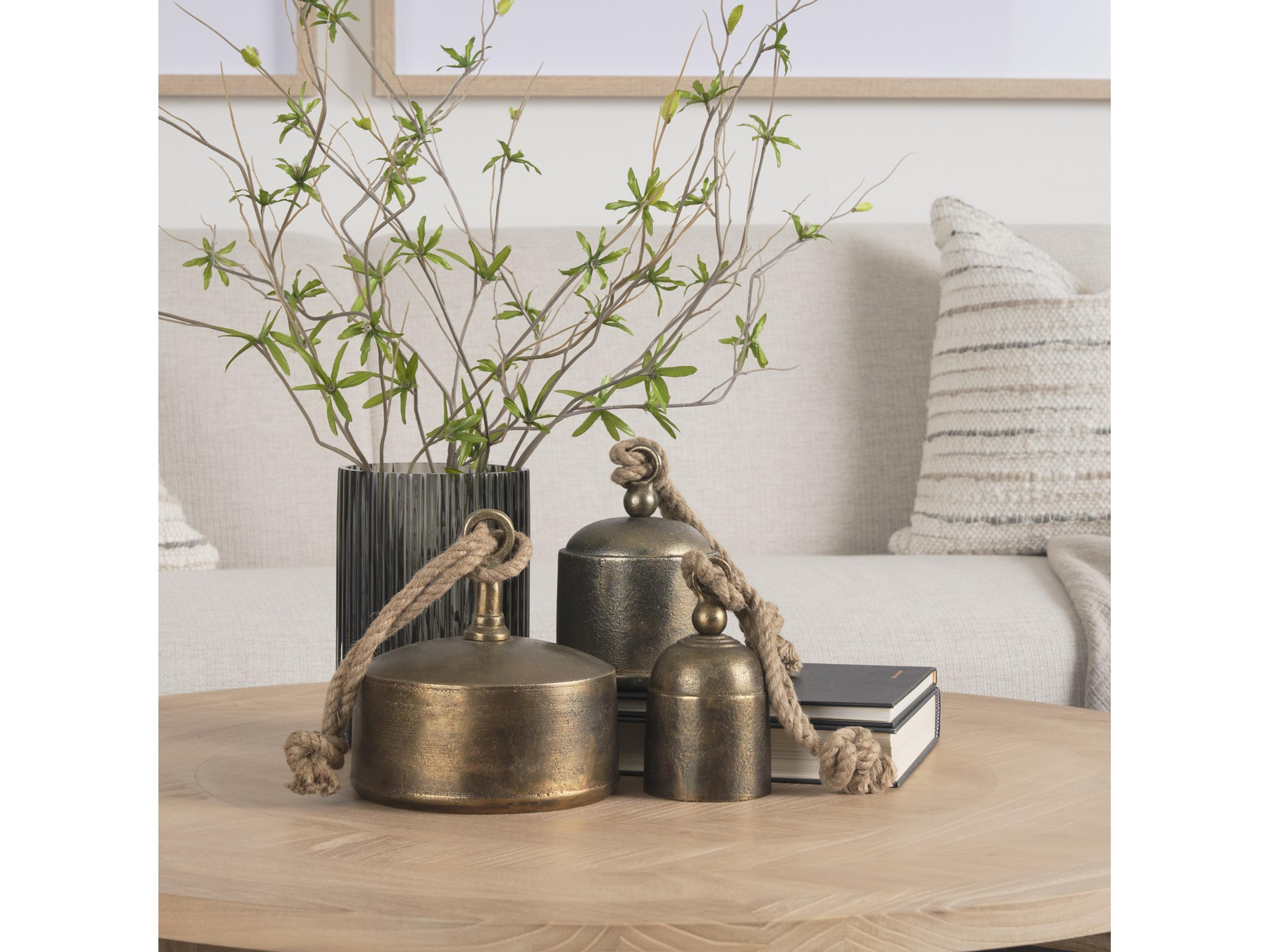 Mercana Quincy Small Gold Metal Decorative Bell Object