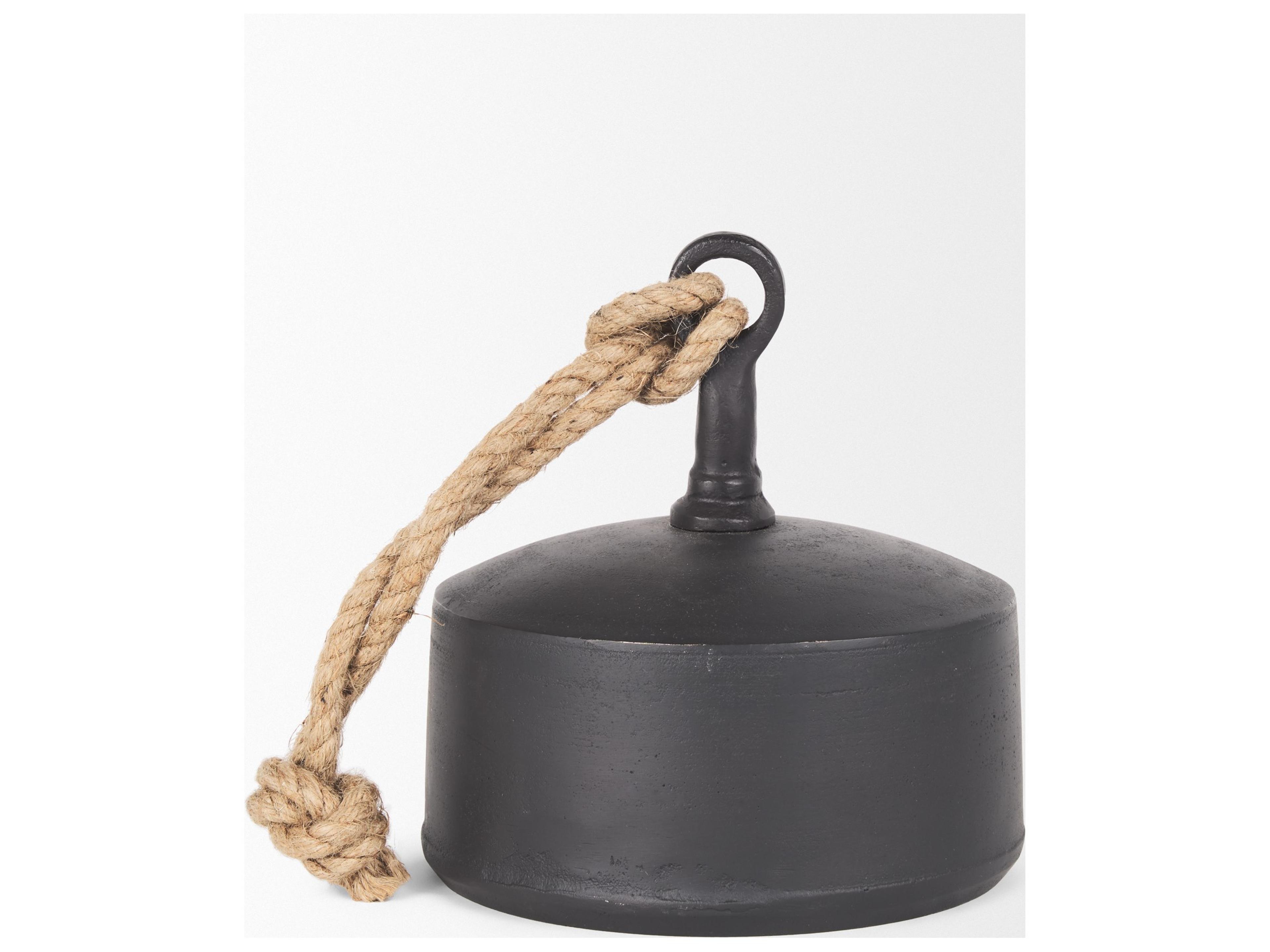 Mercana Quincy Large Matte Black Metal Decorative Bell Object