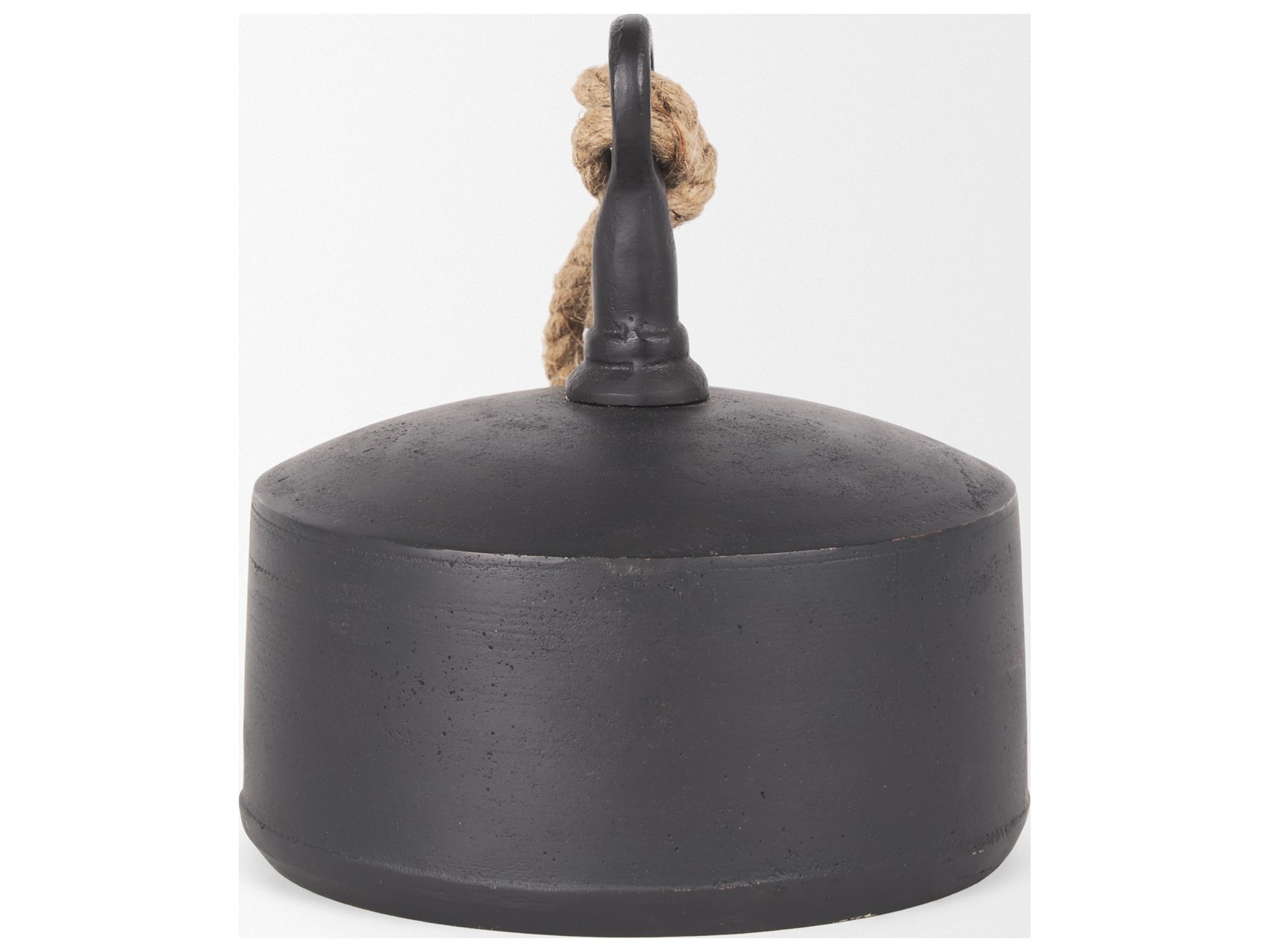 Mercana Quincy Large Matte Black Metal Decorative Bell Object