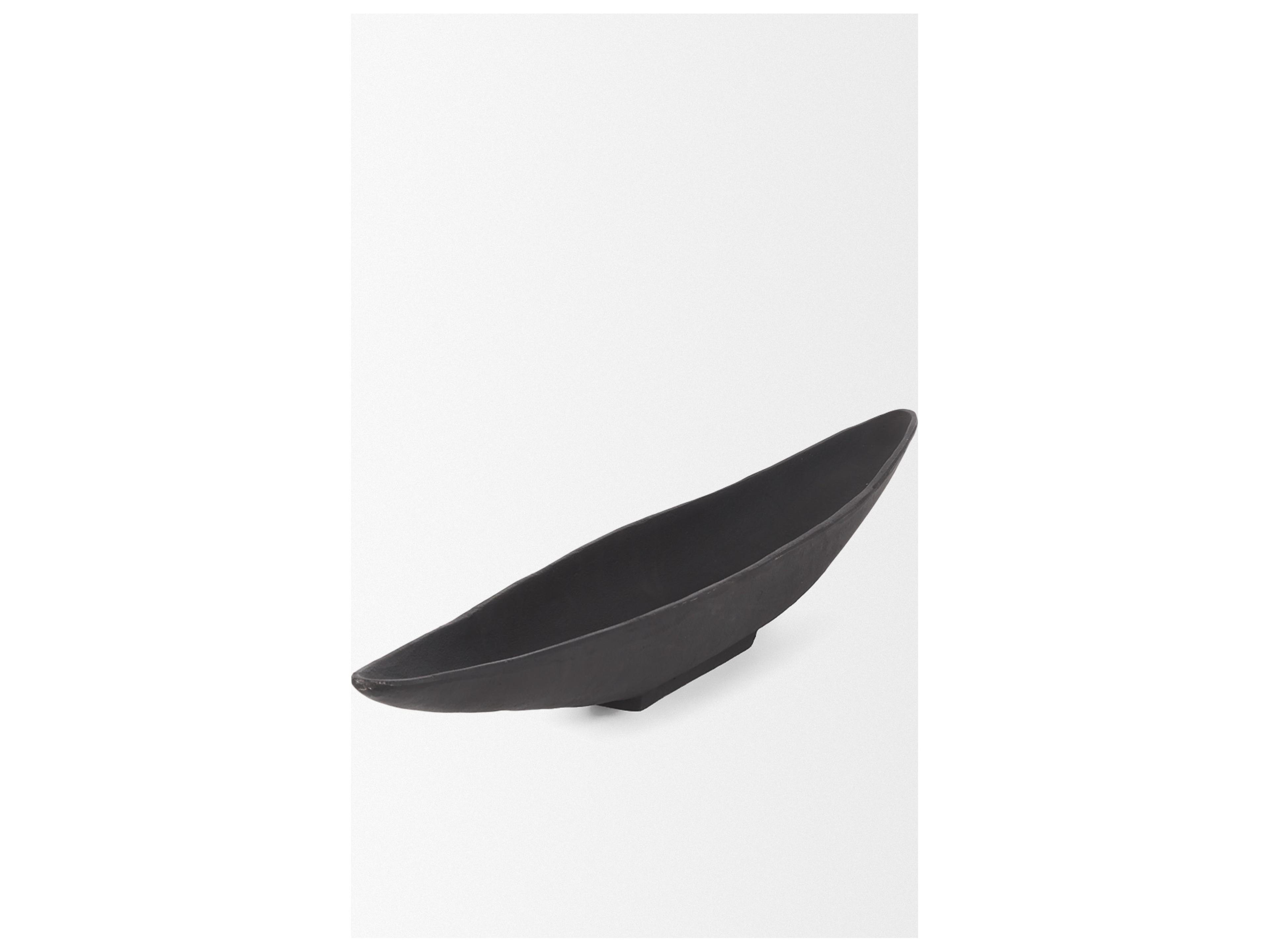 Mercana Piero Small Matte Black Metal Decorative Bowl