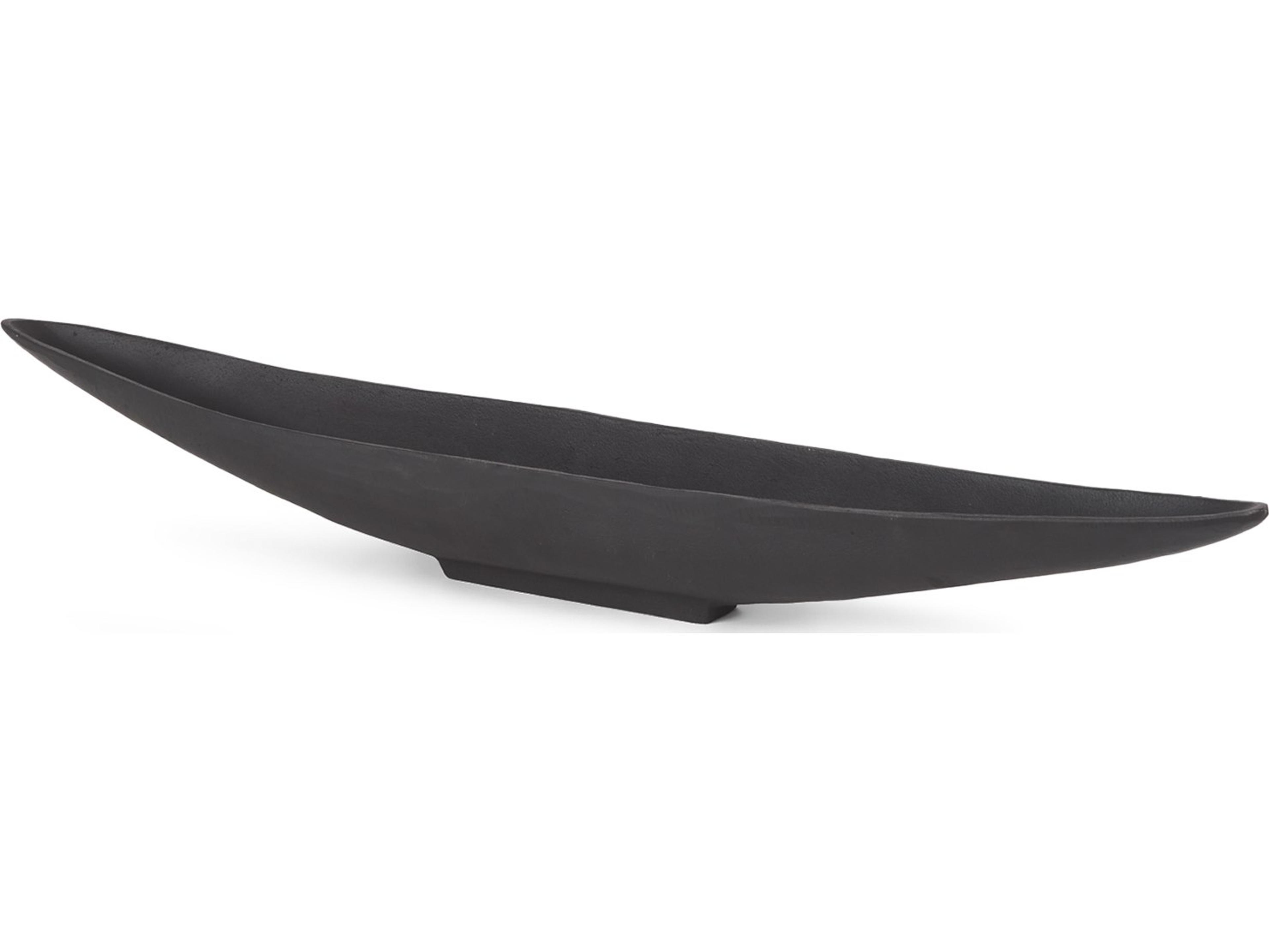 Piero Small Matte Black Metal Decorative Bowl