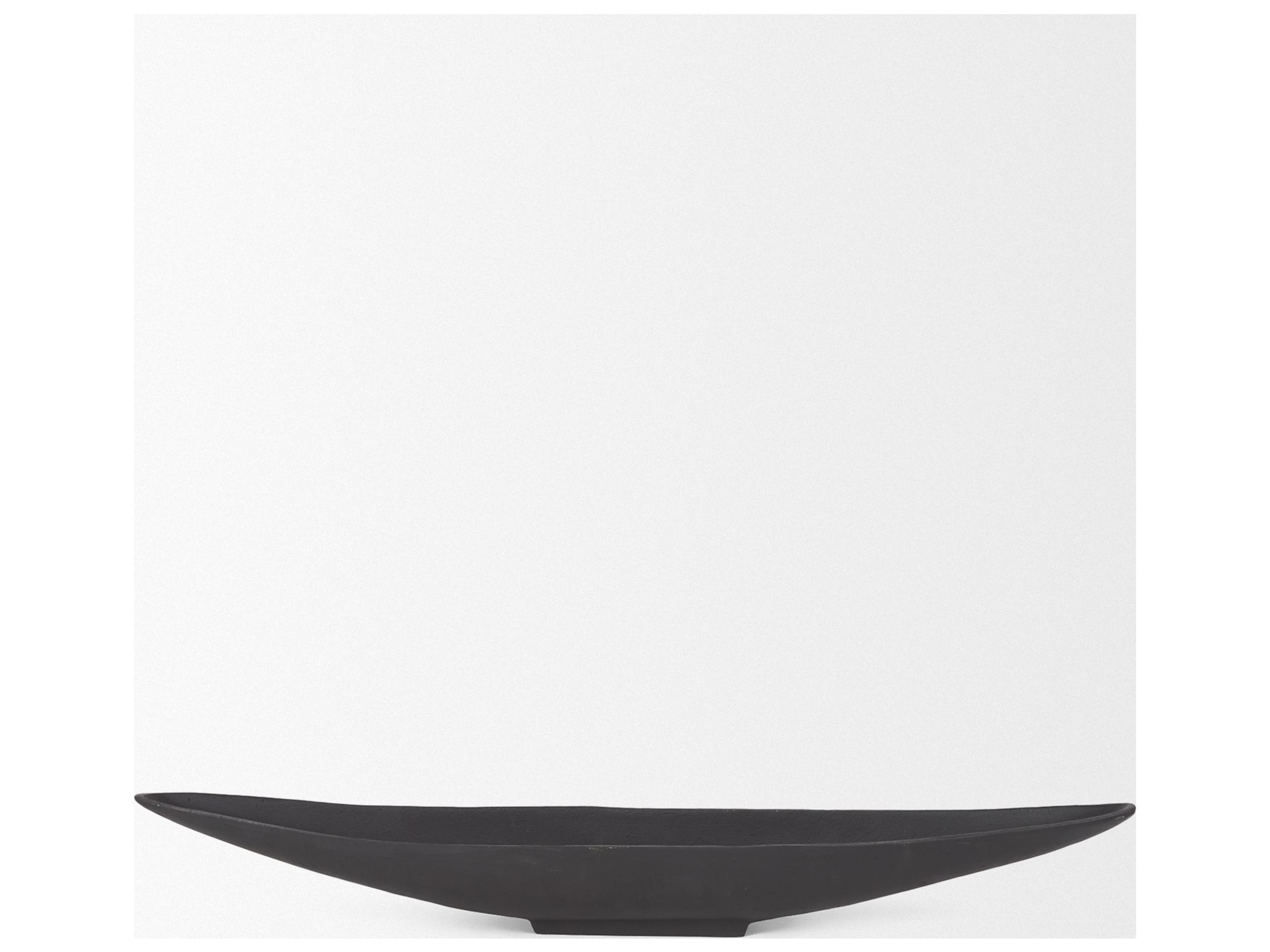 Mercana Piero Small Matte Black Metal Decorative Bowl