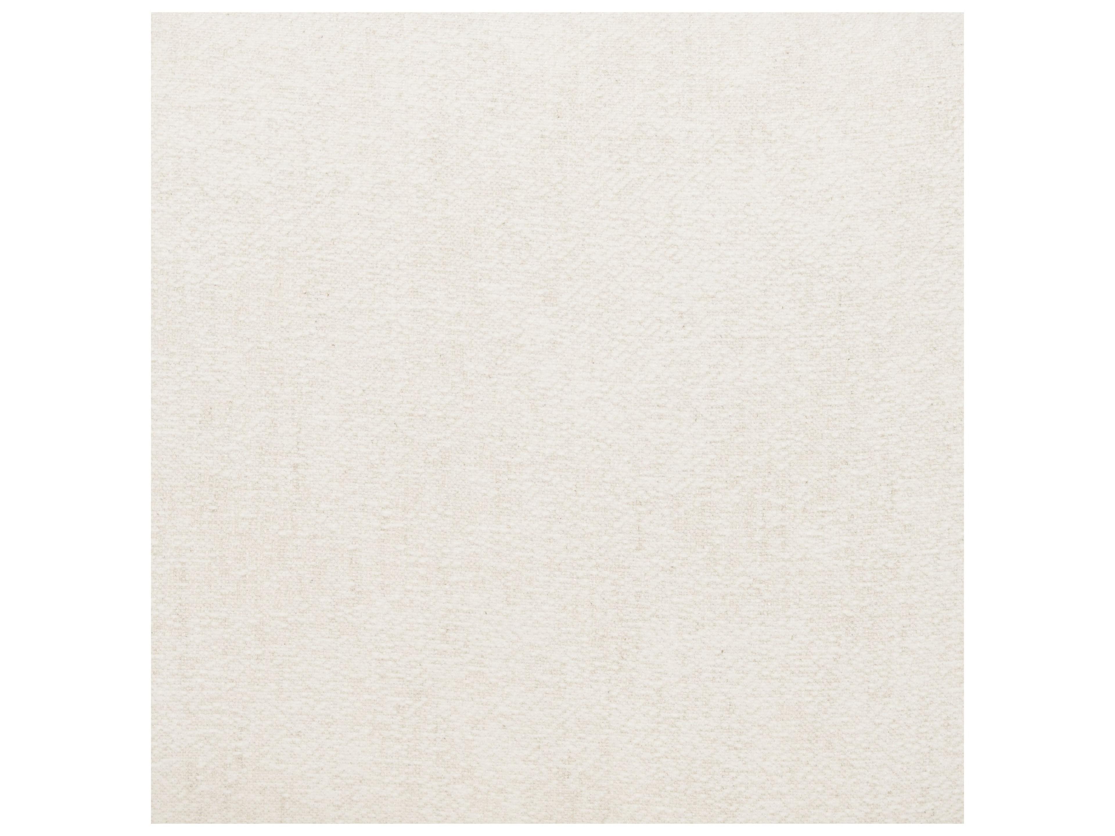 Mercana Nora Cream Fabric w/ Matte Black Metal Legs Accent Chair