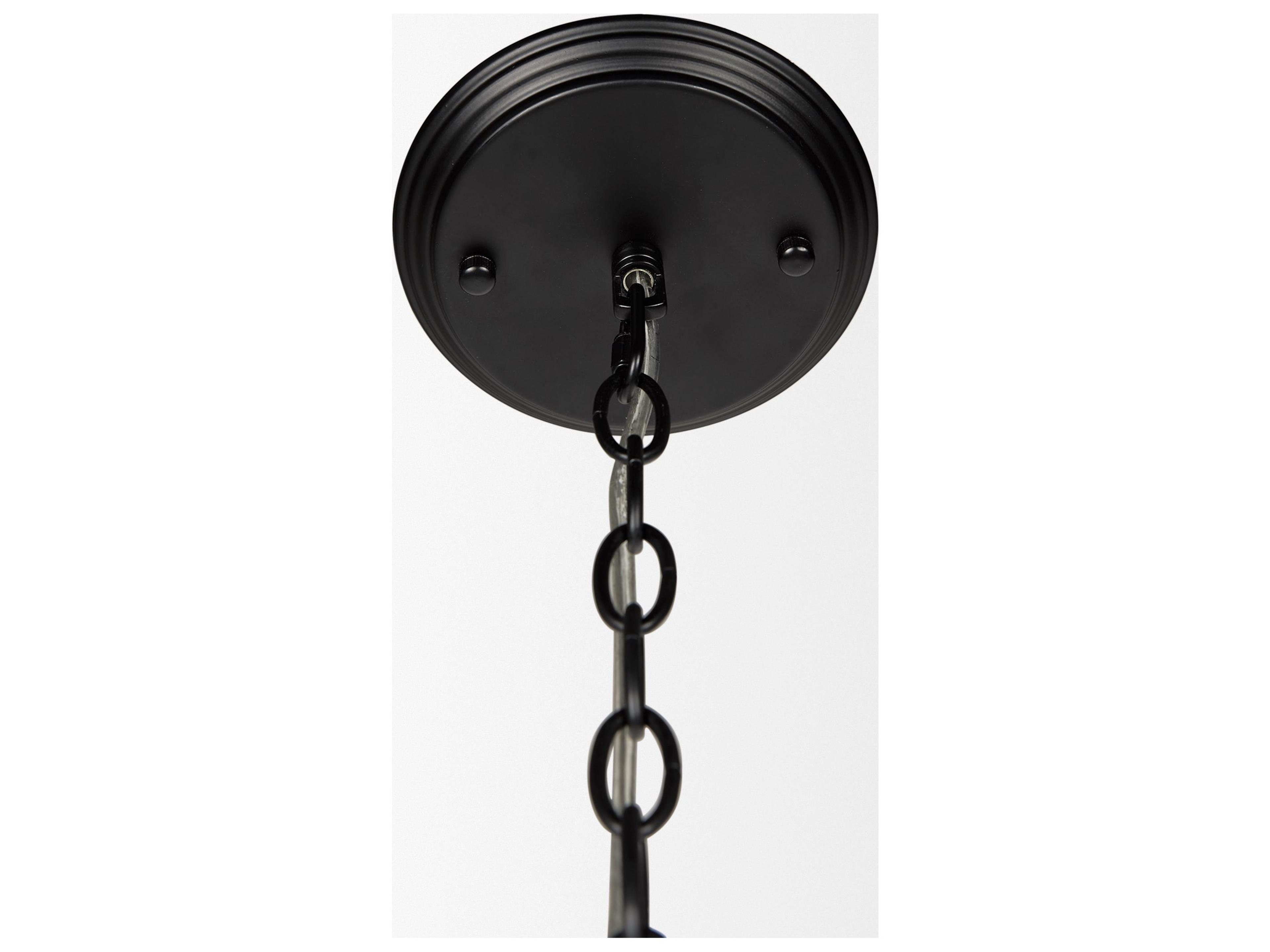 Mercana Gabriel Large Matte Black Chandelier