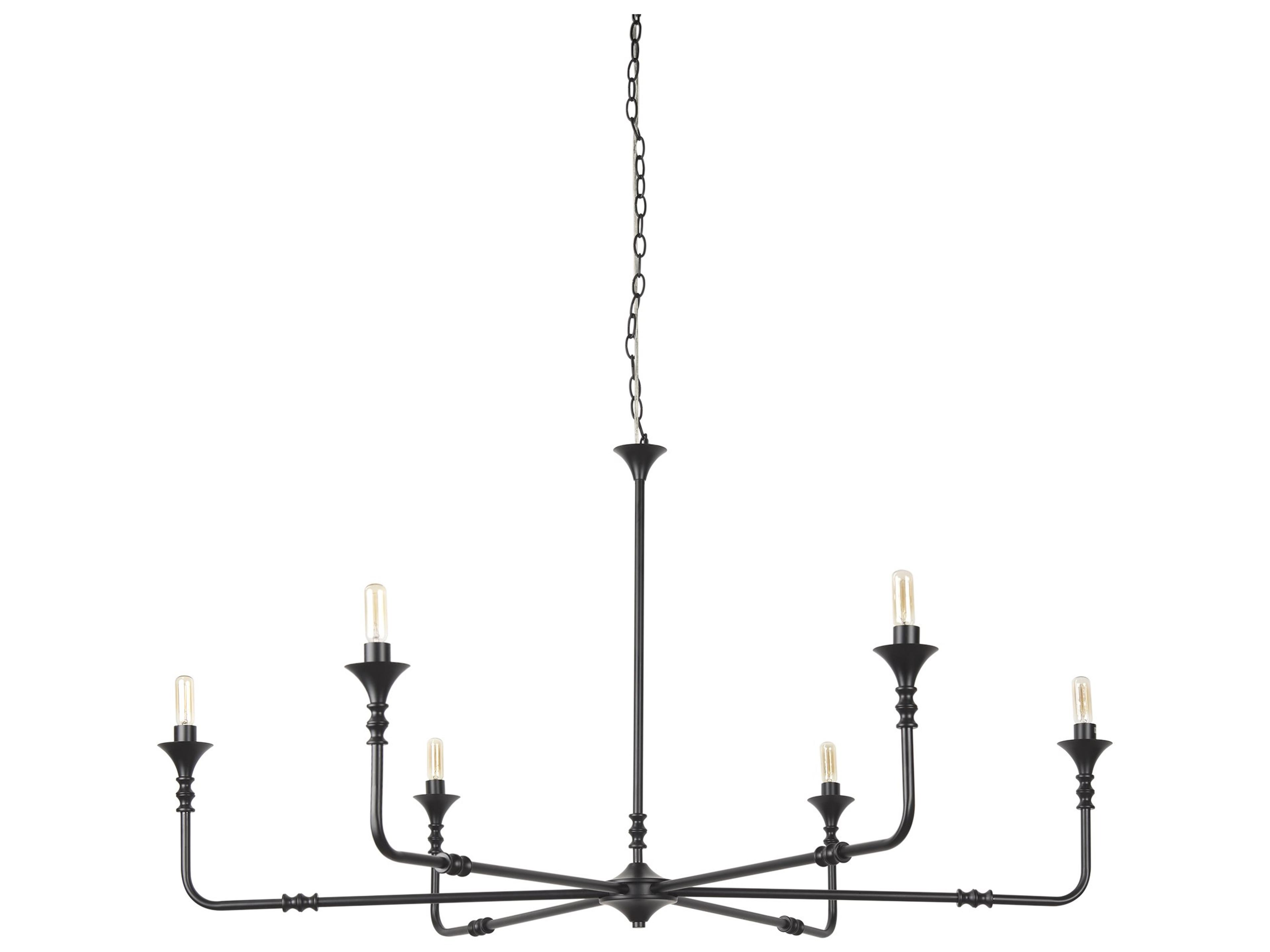 Mercana Gabriel Large Matte Black Chandelier