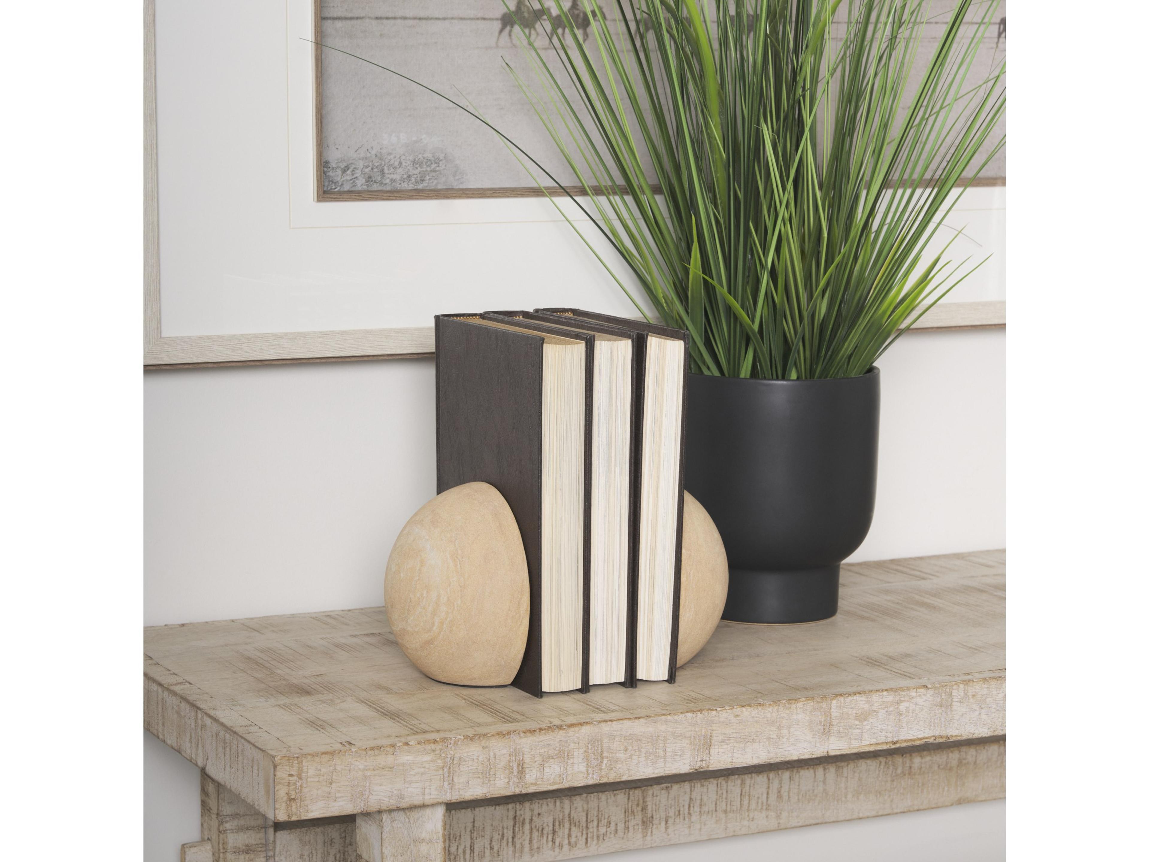 Mercana Rahmi Sandstone Orb Bookends