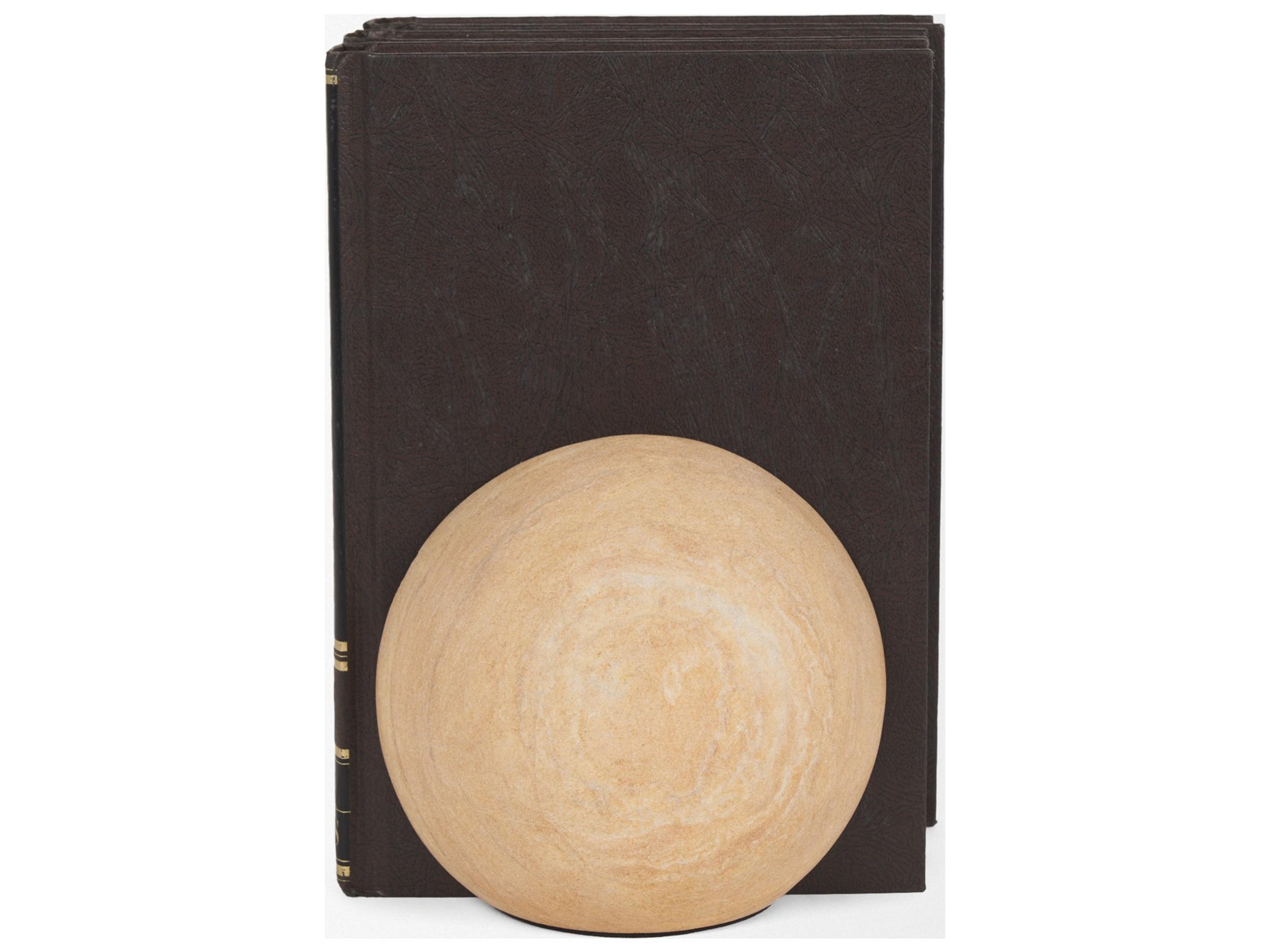 Mercana Rahmi Sandstone Orb Bookends