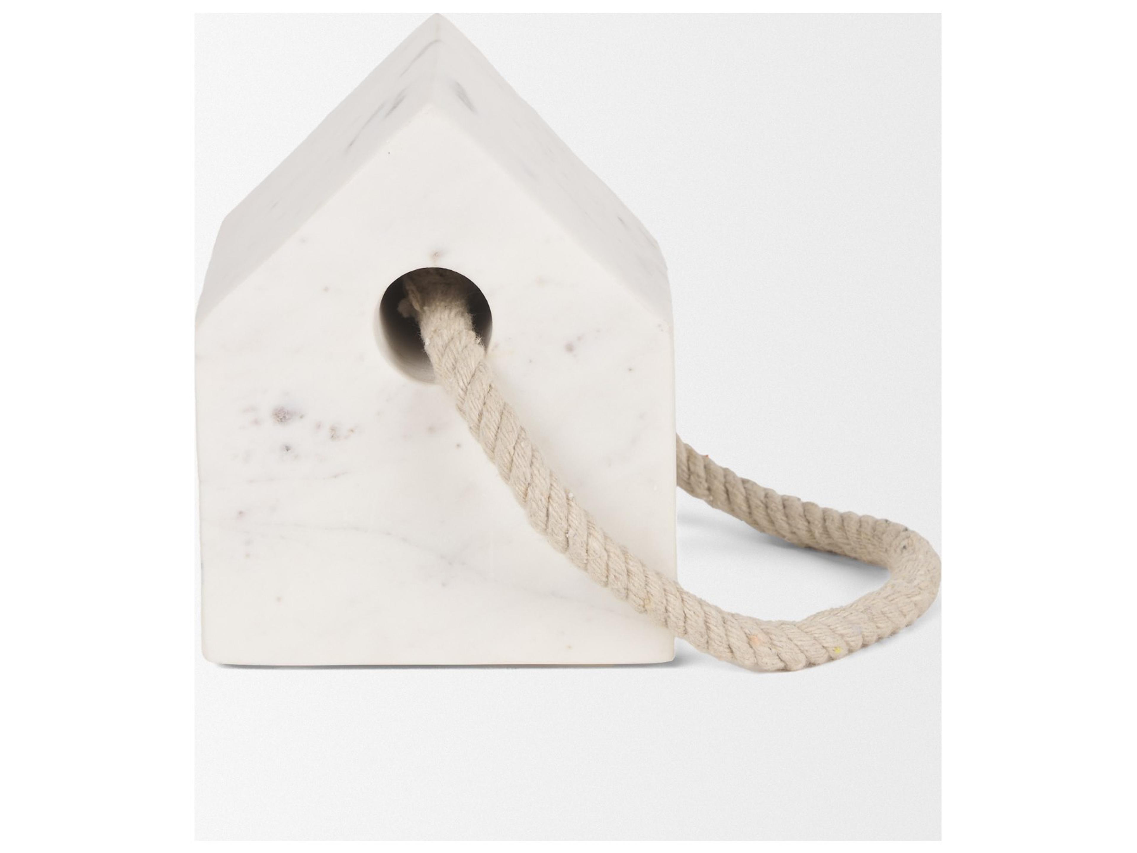 Mercana Raena White Marble House Door Stopper