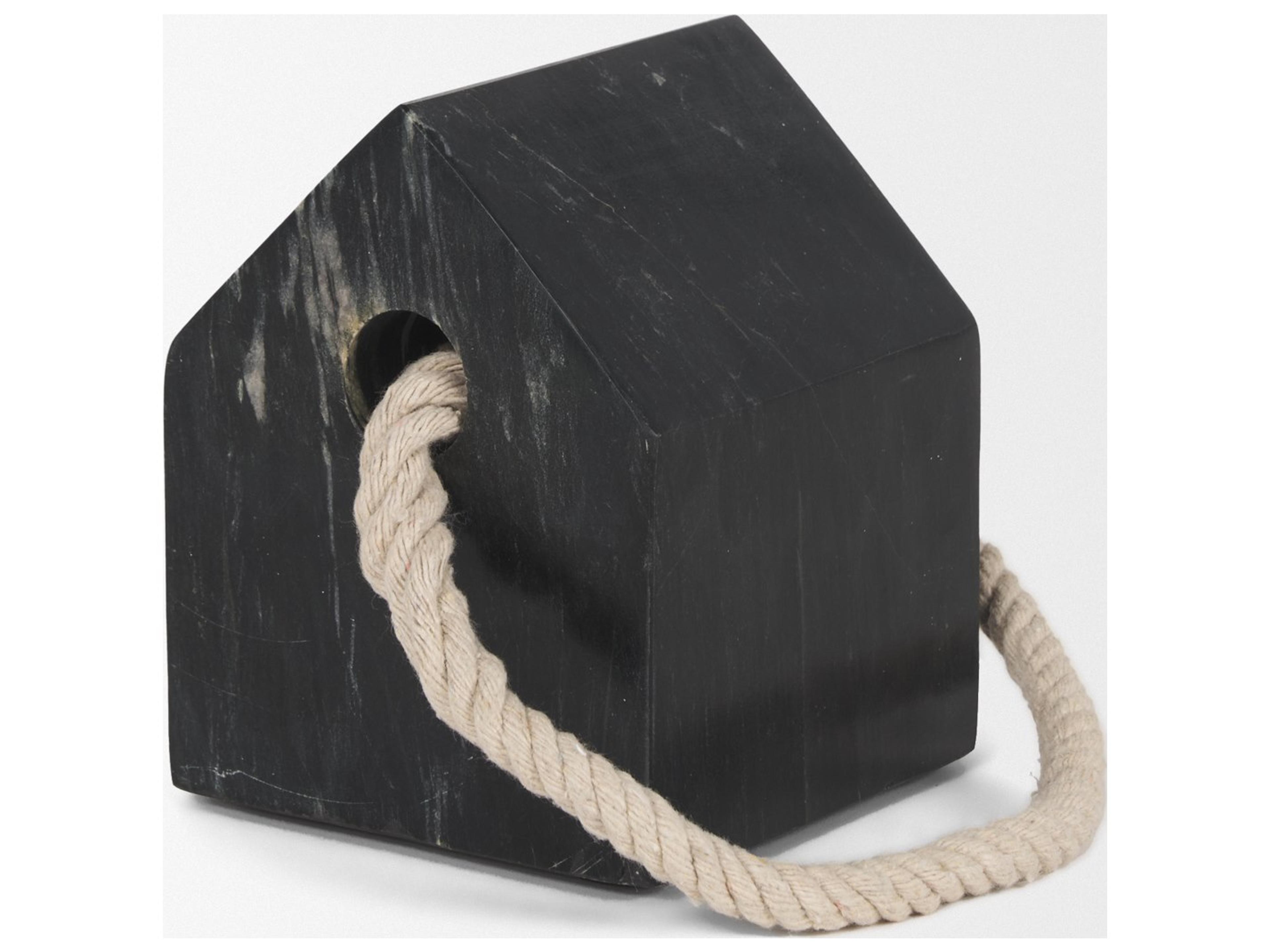 Mercana Raena Black Marble House Door Stopper