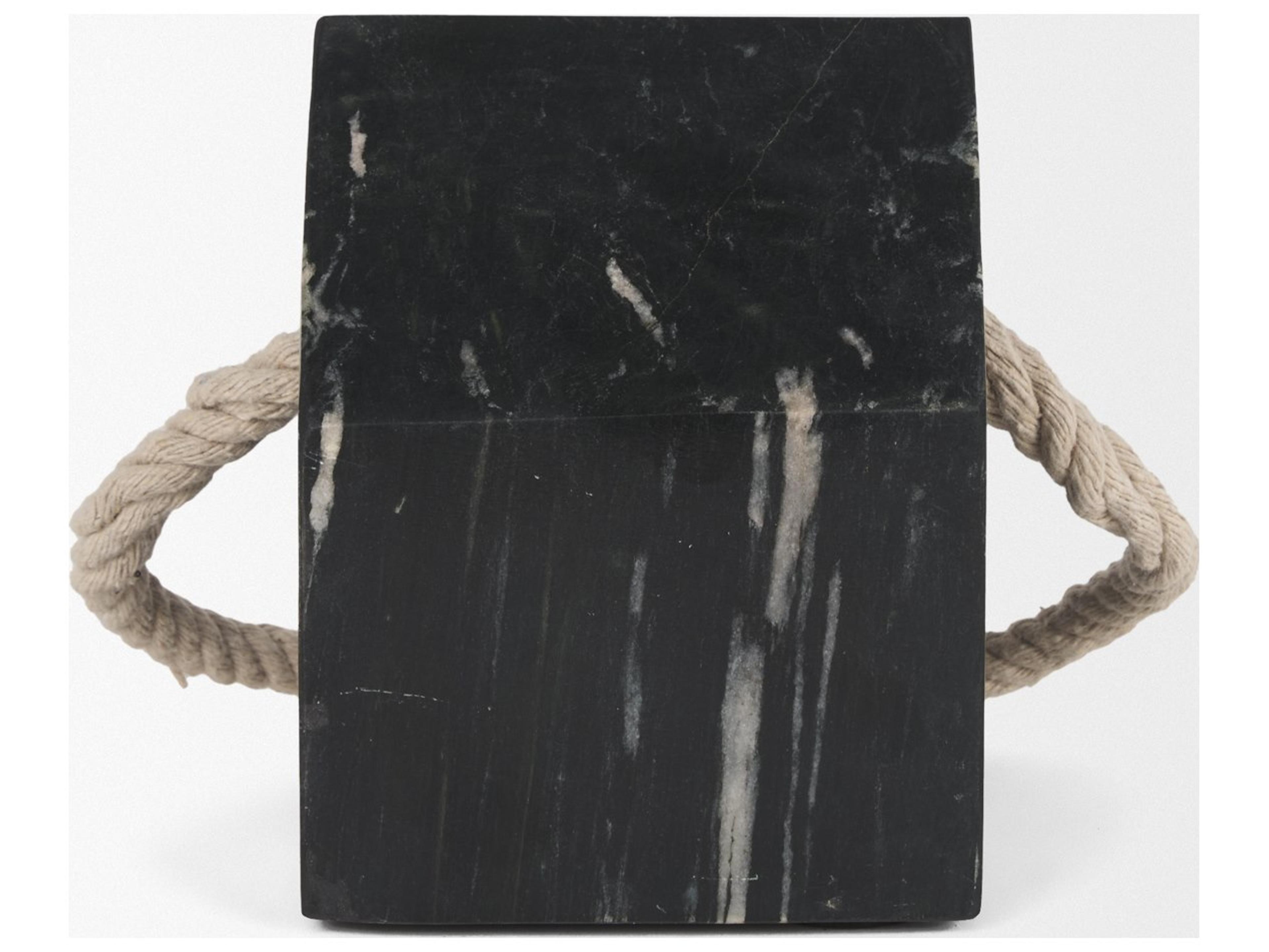 Mercana Raena Black Marble House Door Stopper