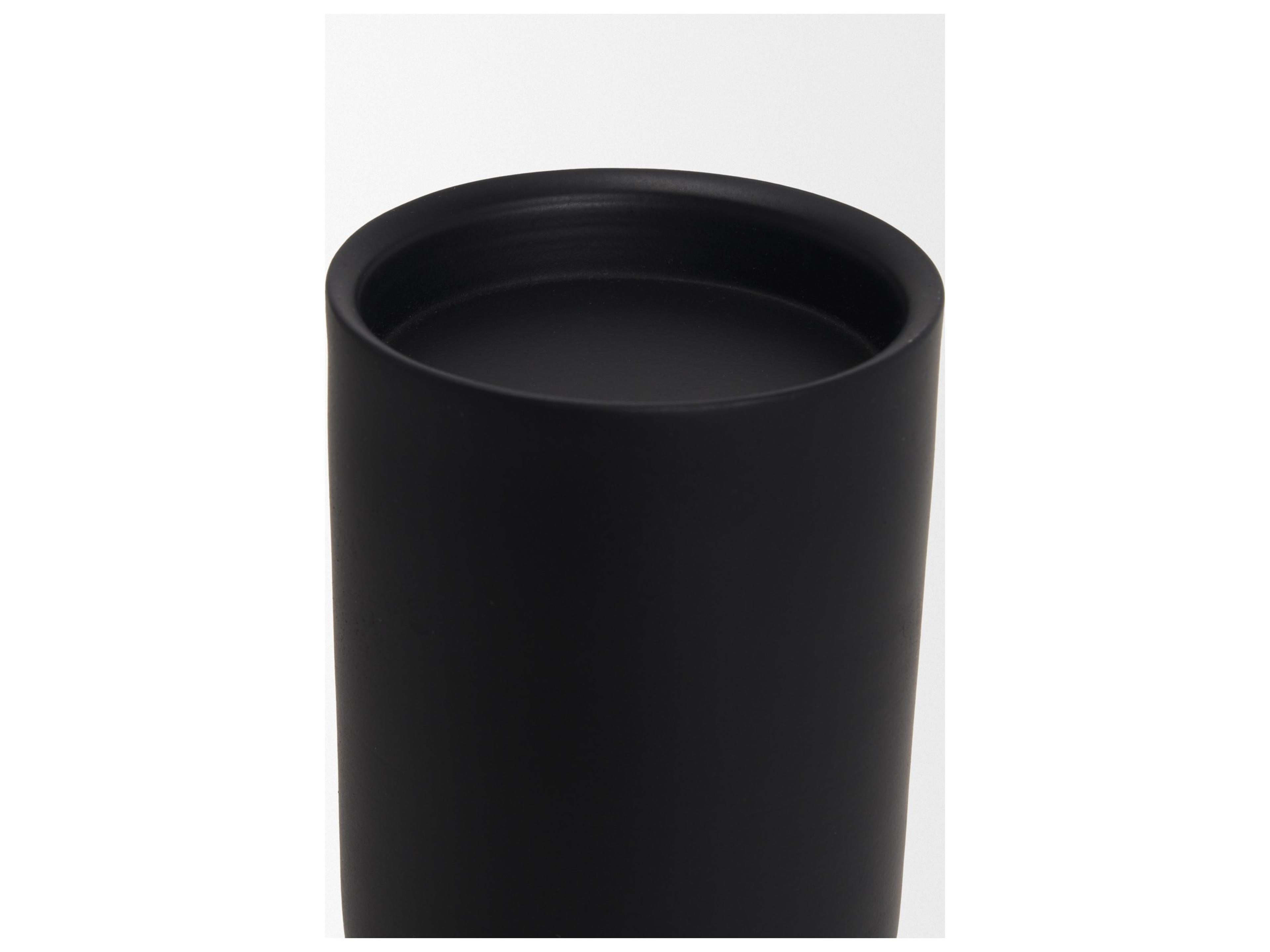 Mercana Qamra Tall Black Metal Pillar Candle Holder