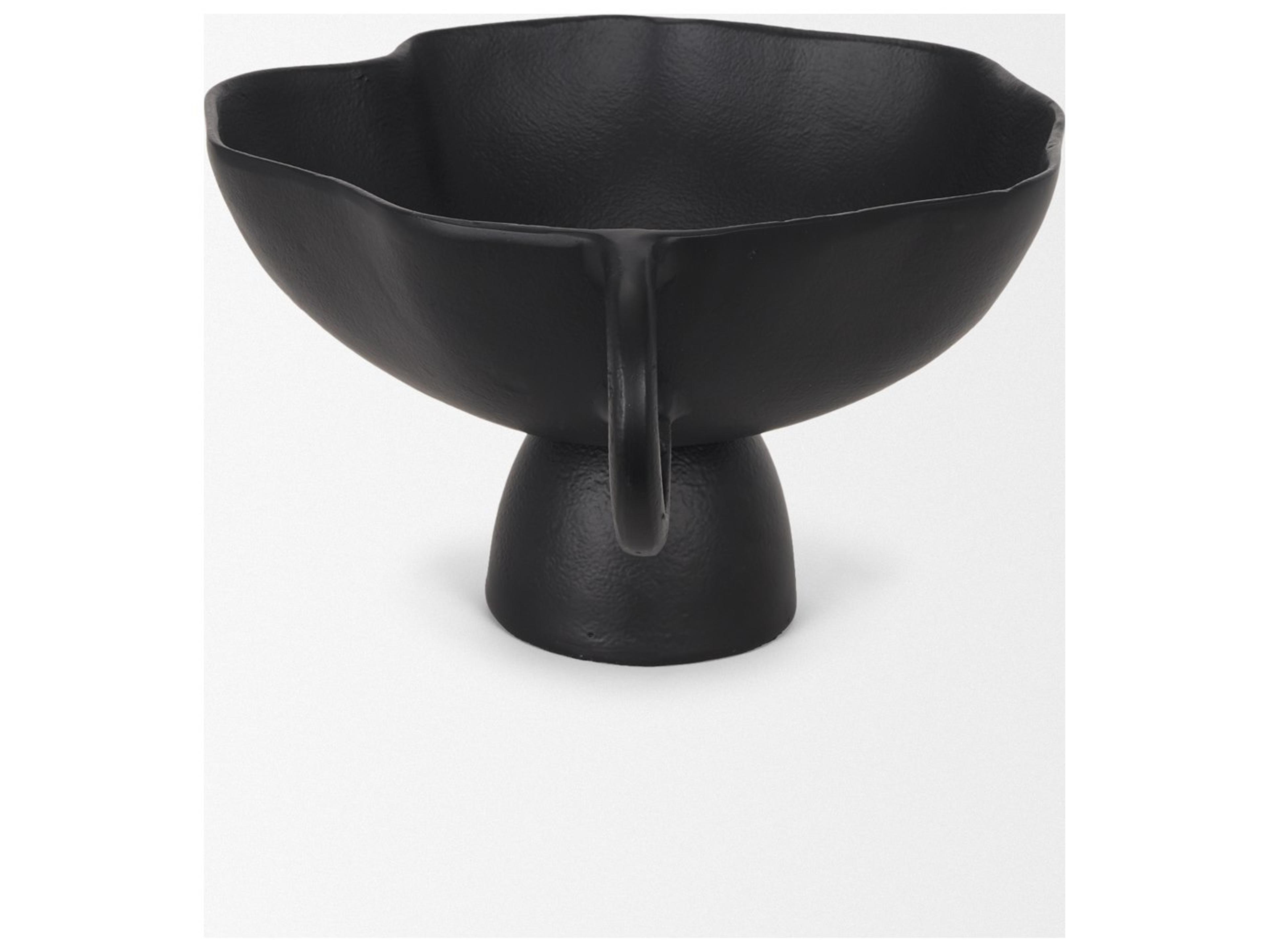 Mercana Radka Small Matte Black Metal Decorative Bowl