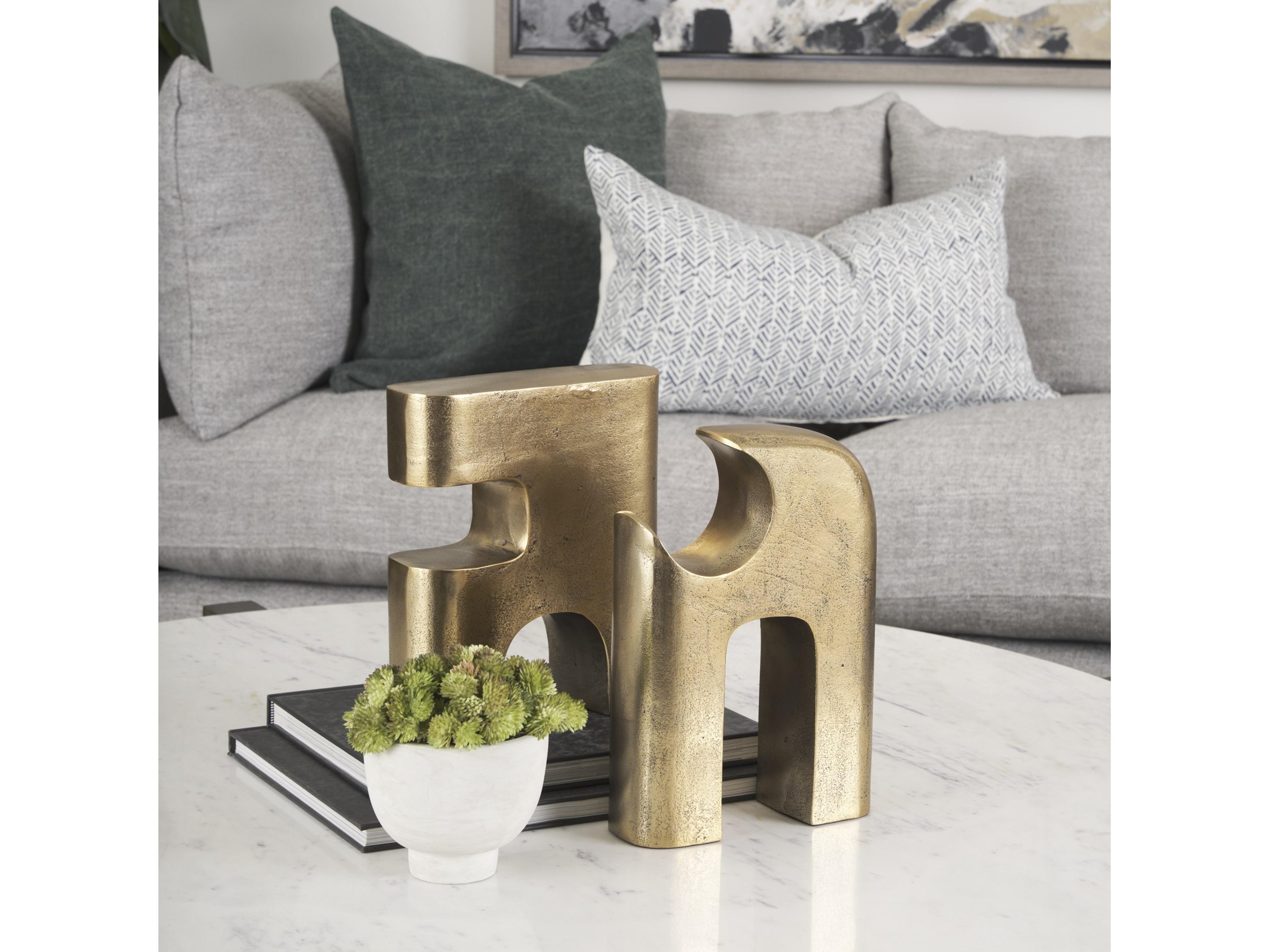 Mercana Renni Antiqued Brass Small Decorative Sculpture