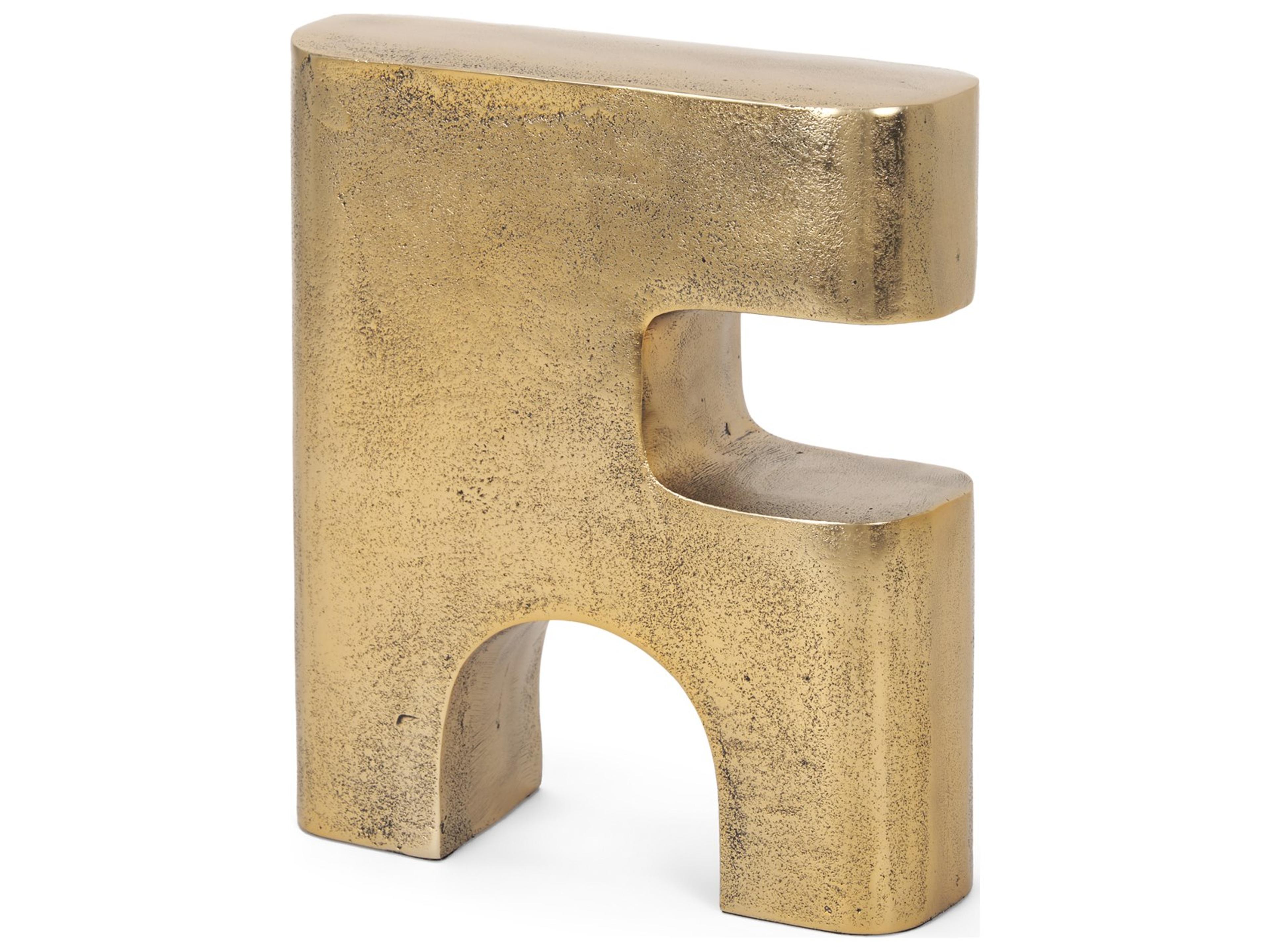 Renni Antiqued Brass Large Decorative Sculpture