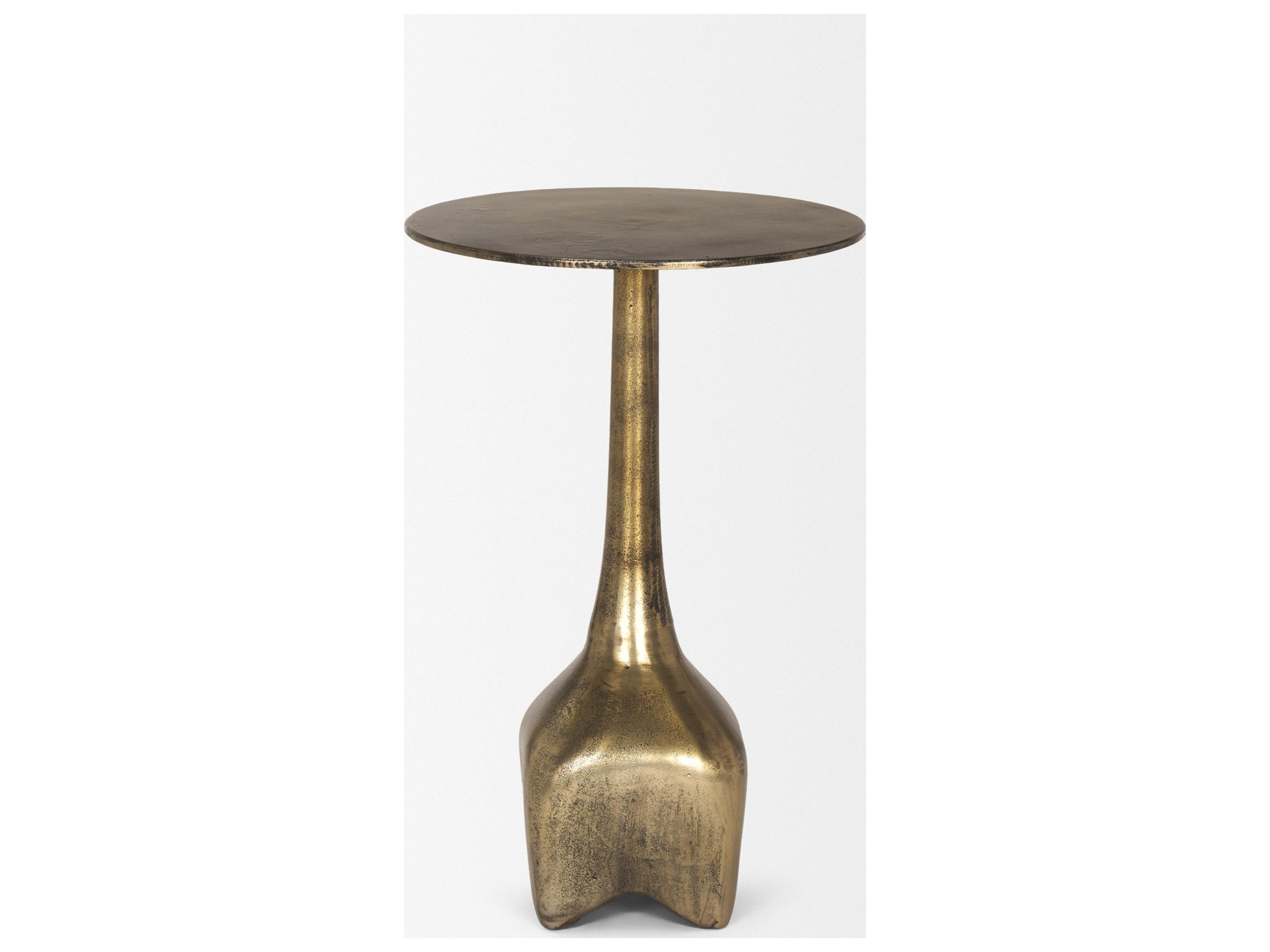 Mercana Risha Small Gold Metal Accent Table