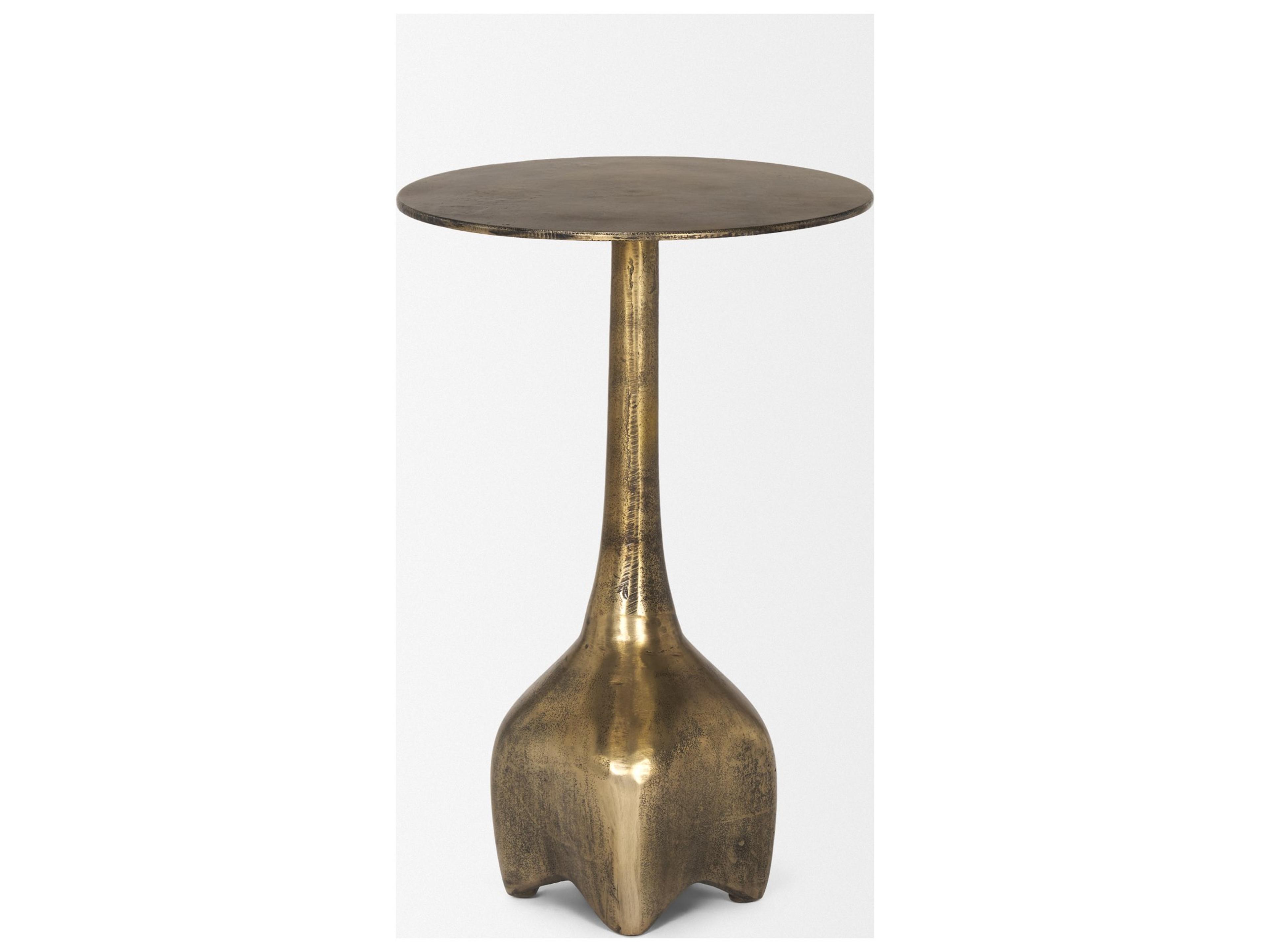 Mercana Risha Small Gold Metal Accent Table