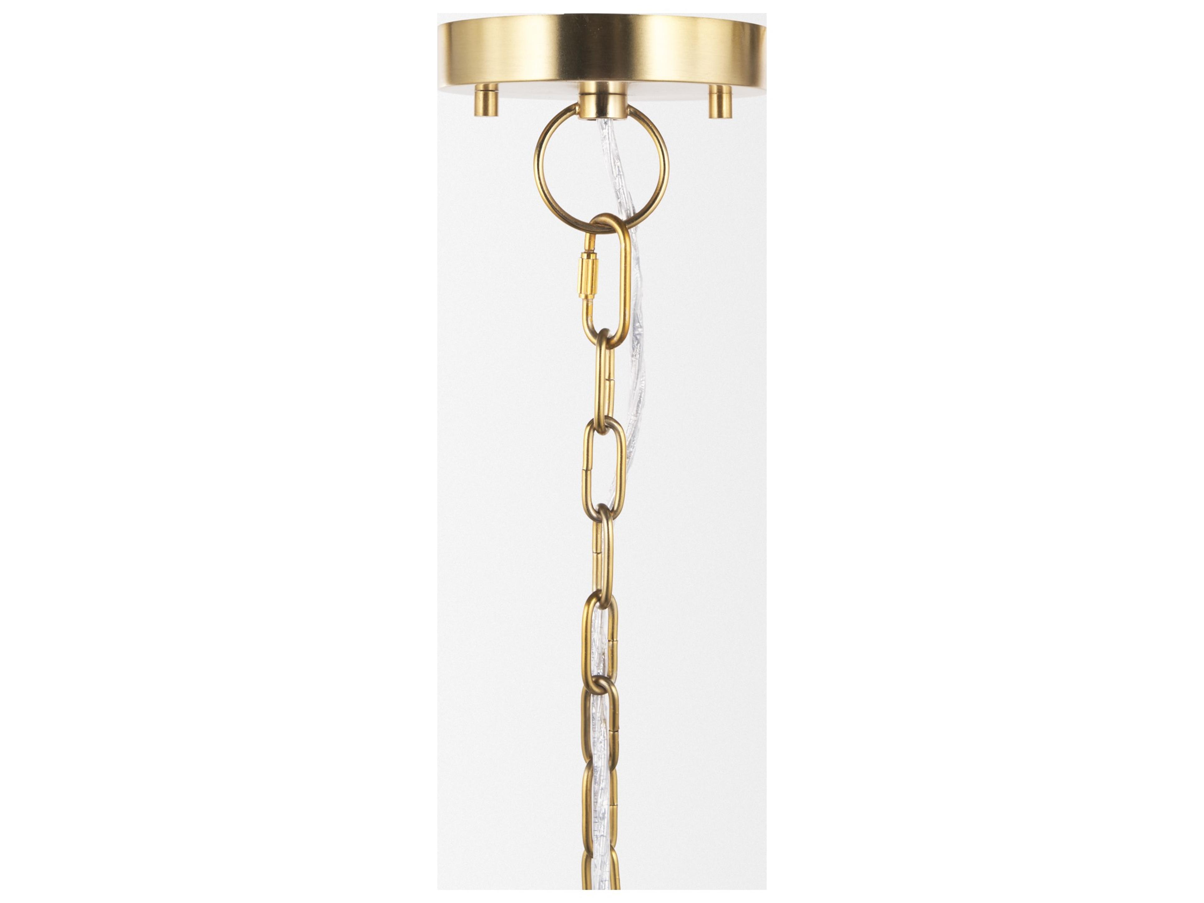 Mercana Saliha Cane w/ Brass Metal Pendant Light