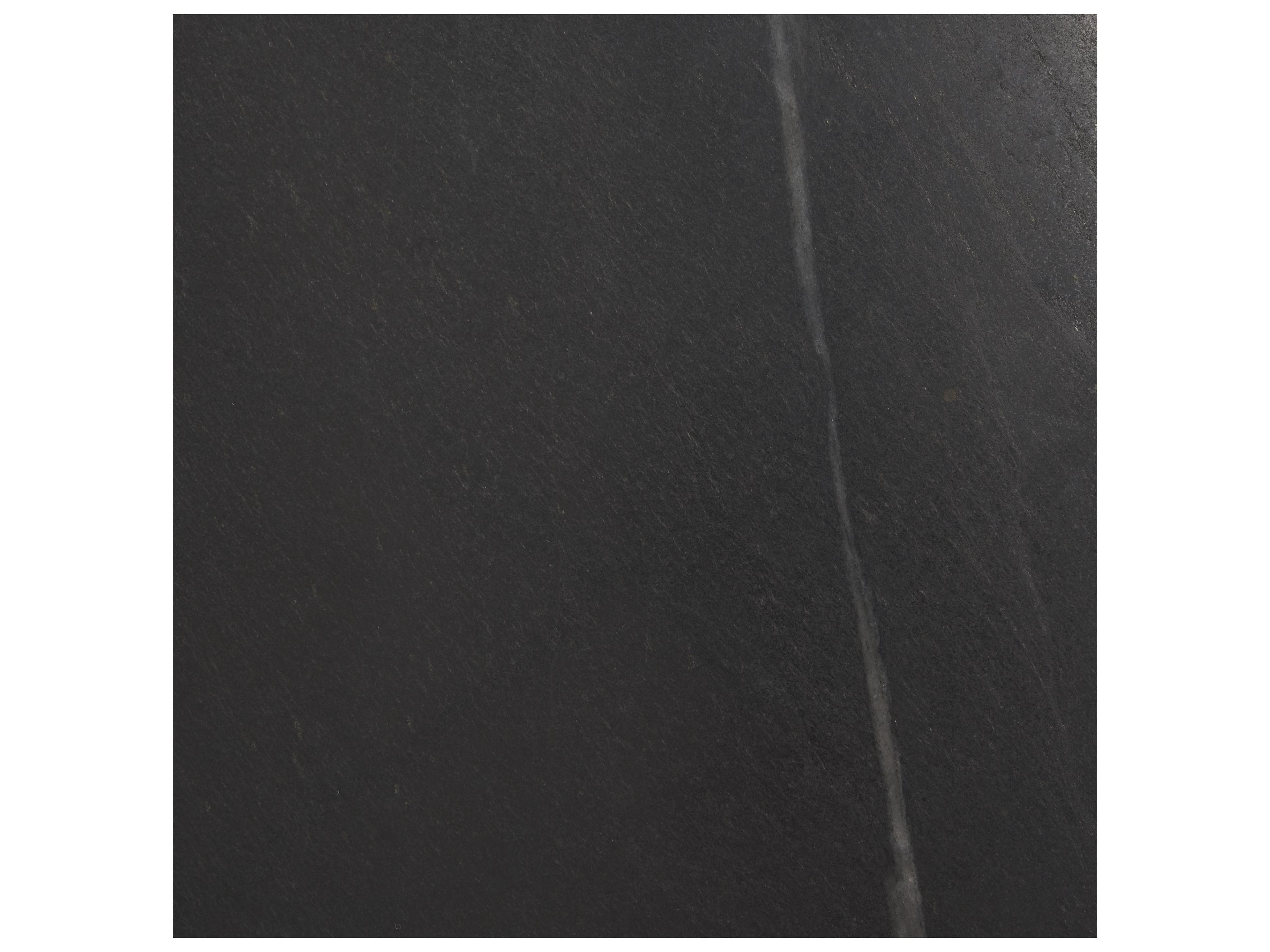 Mercana Satima Black Marble w/ Gold Metal Square Fluted Accent Table