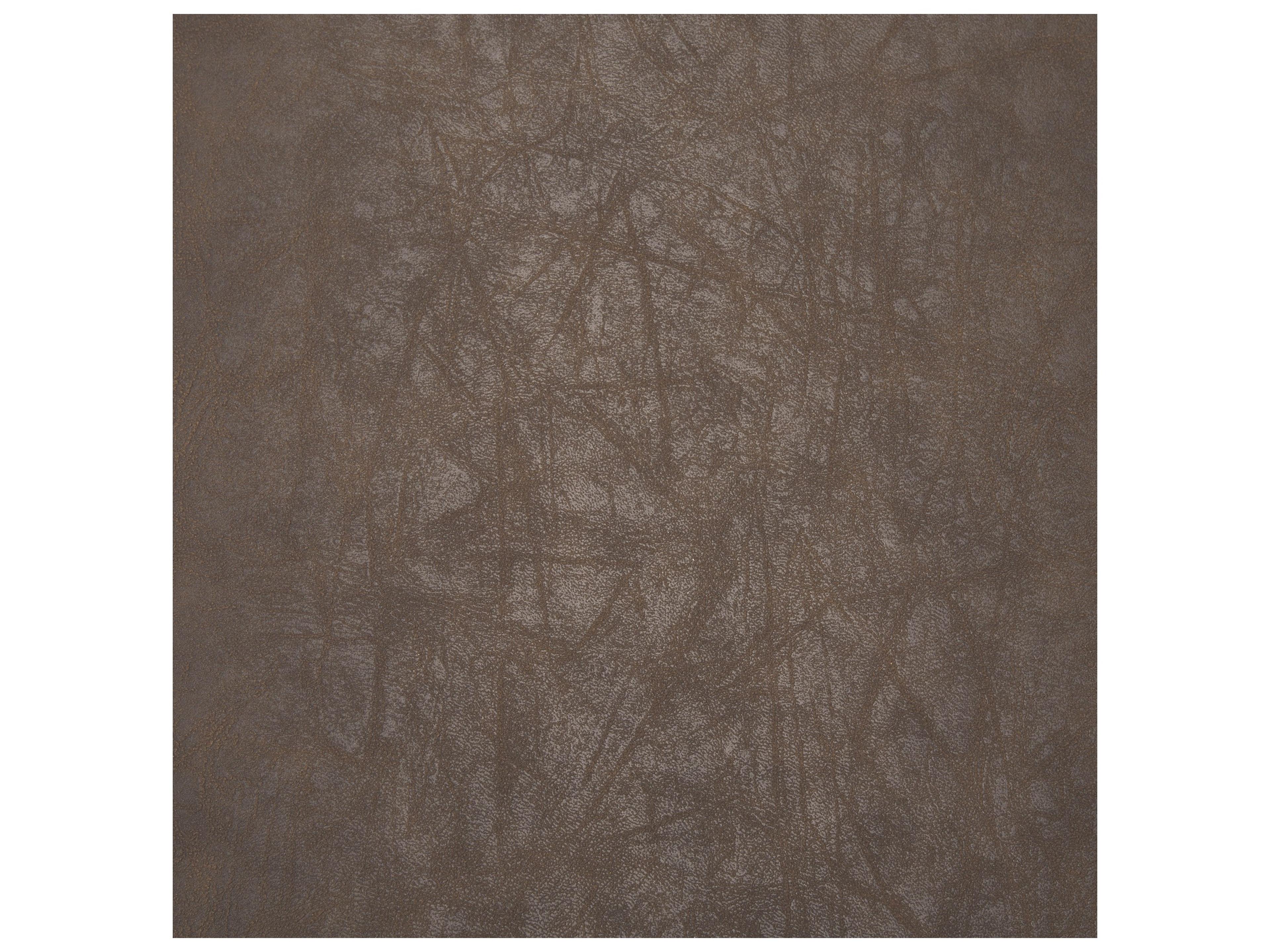 Mercana Parker Muted Brown Faux Leather w/ Black Metal Dining Chair