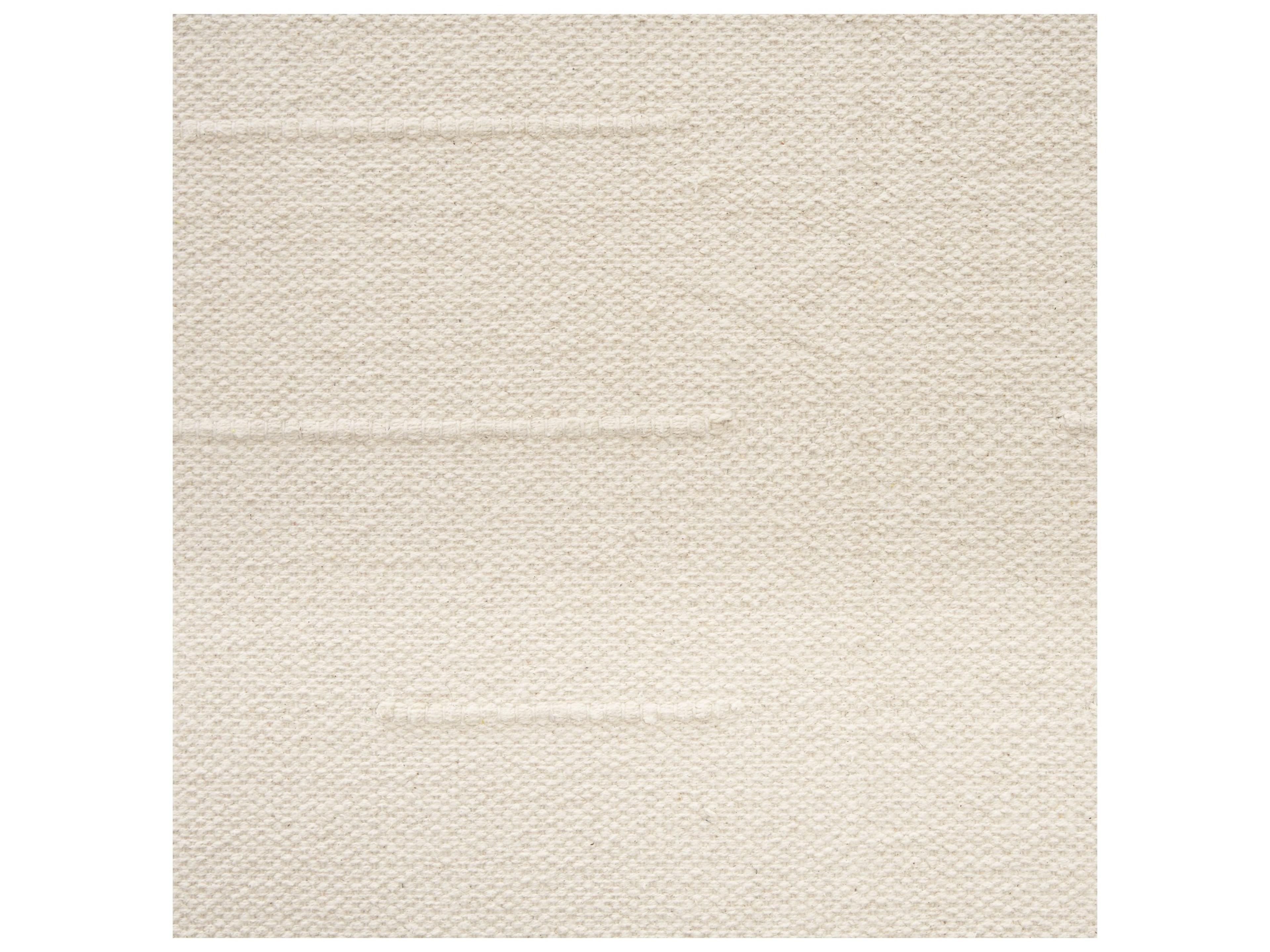 Mercana Shae Brown Wood w/ Oatmeal Fabric Ottoman