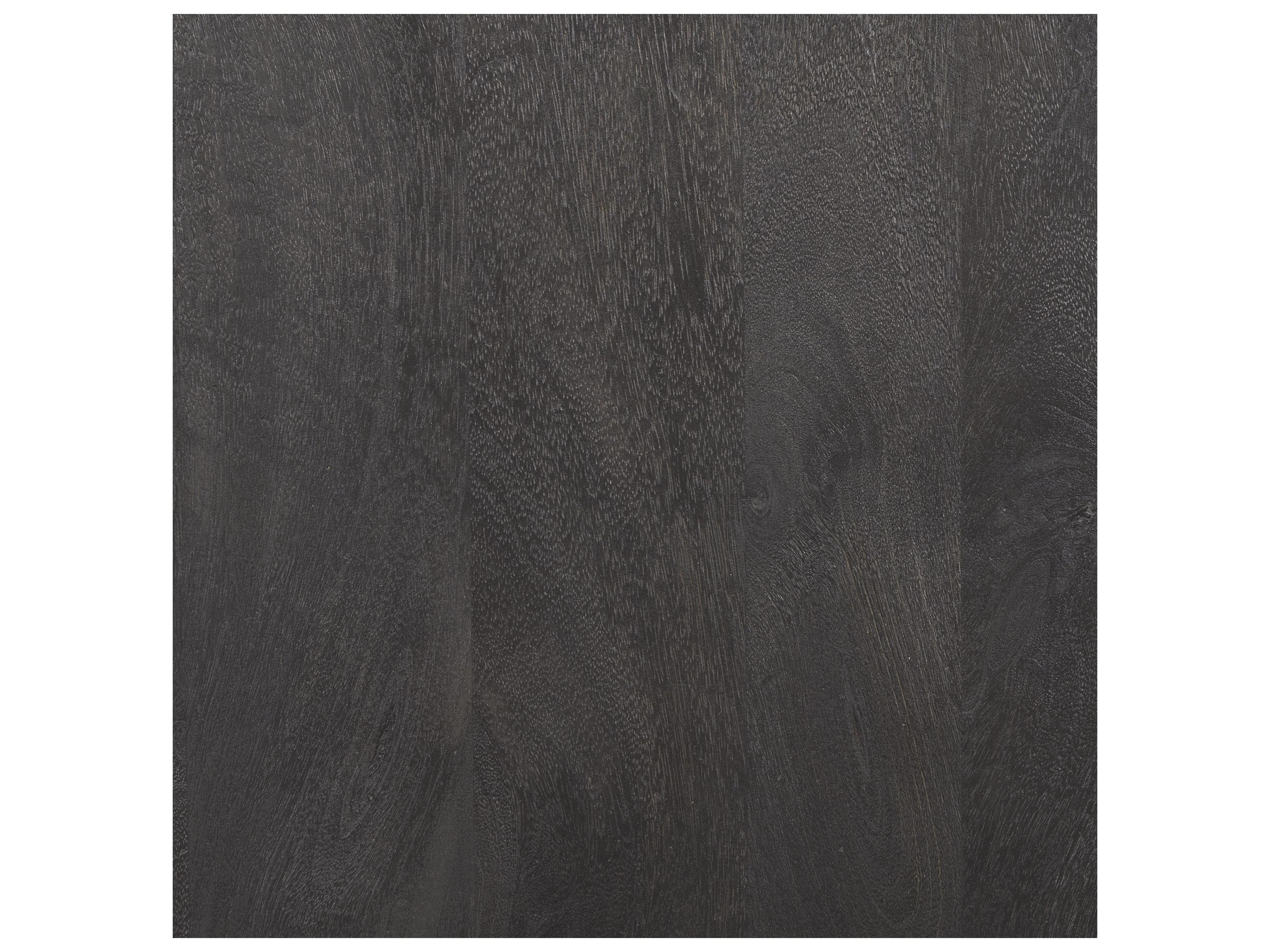 Mercana Sloan 80.5H Black Wood W/Black Metal Frame Arched Cabinet