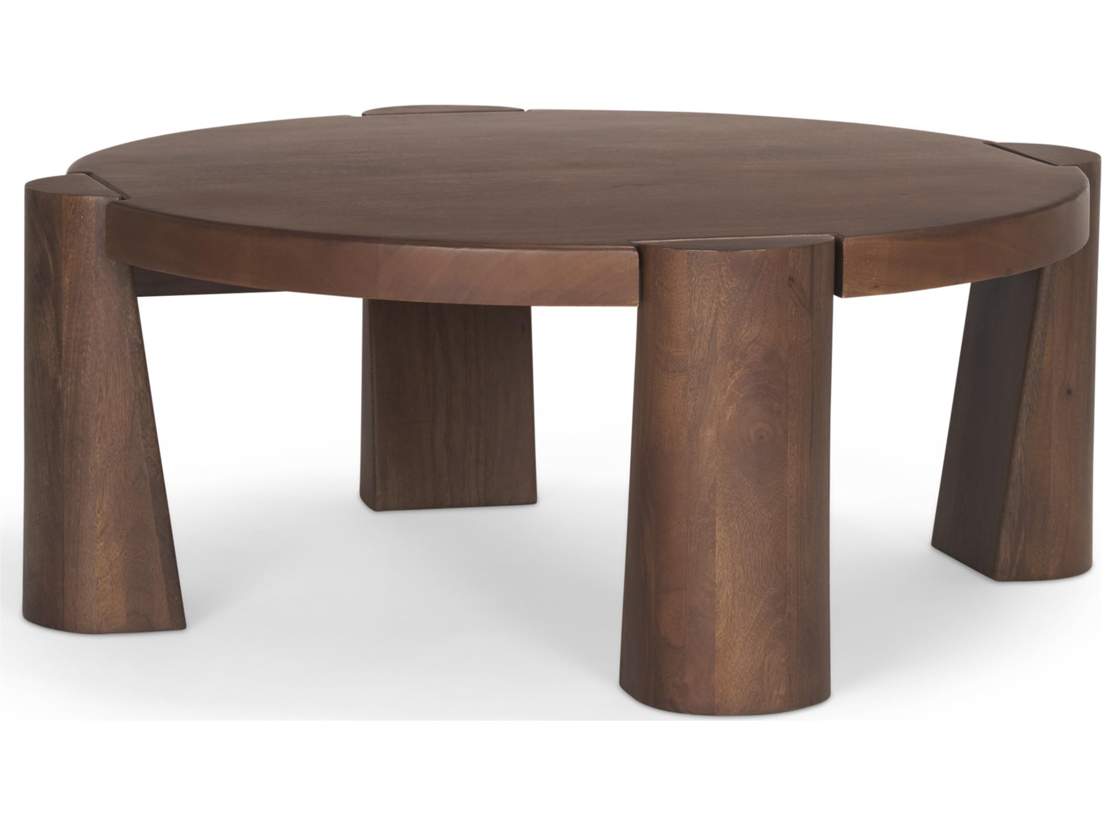 Tammar Round Wood w/ Tapered Legs Coffee Table
