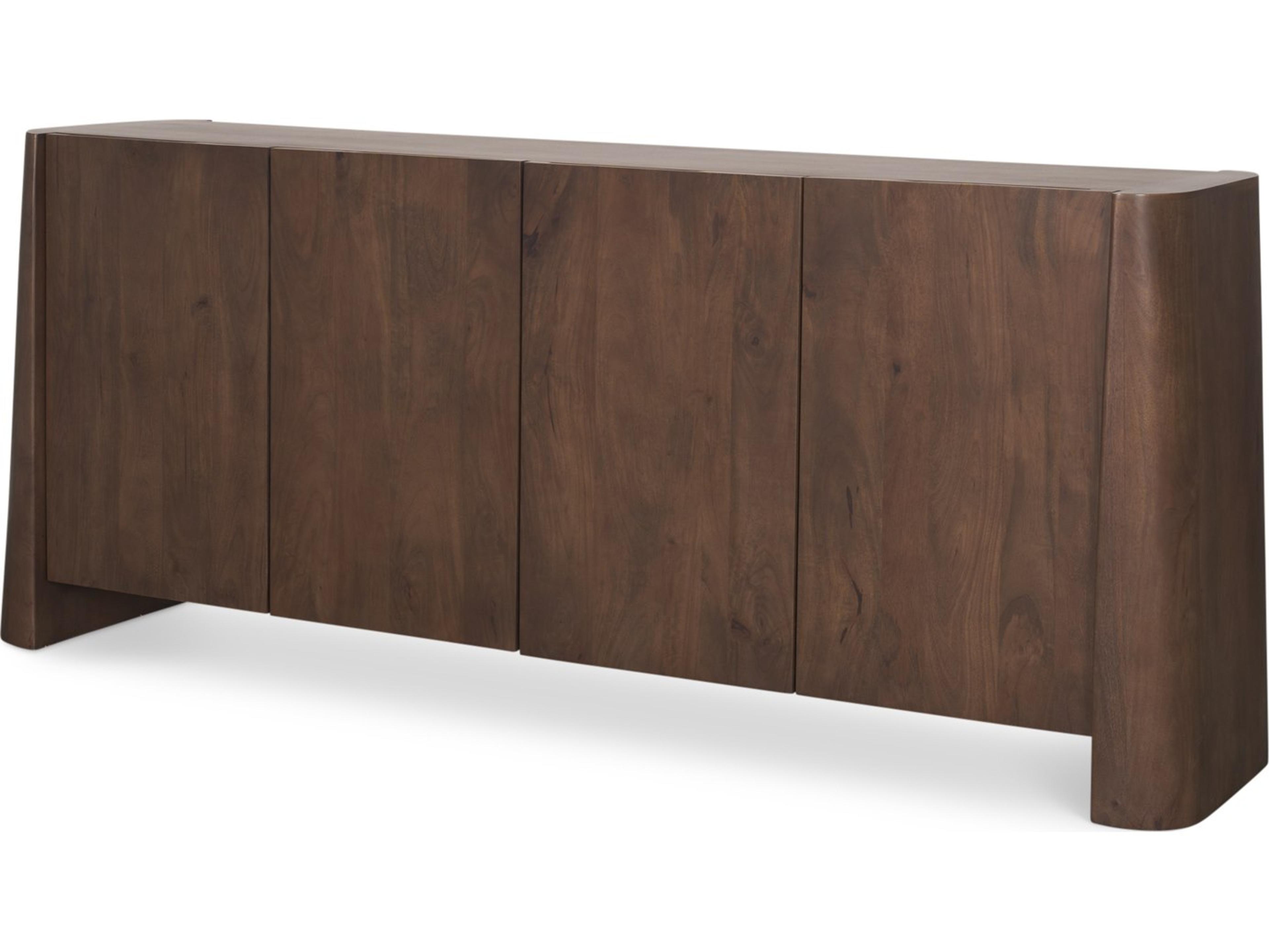 Tammar Brown Wood 4-Door Sideboard