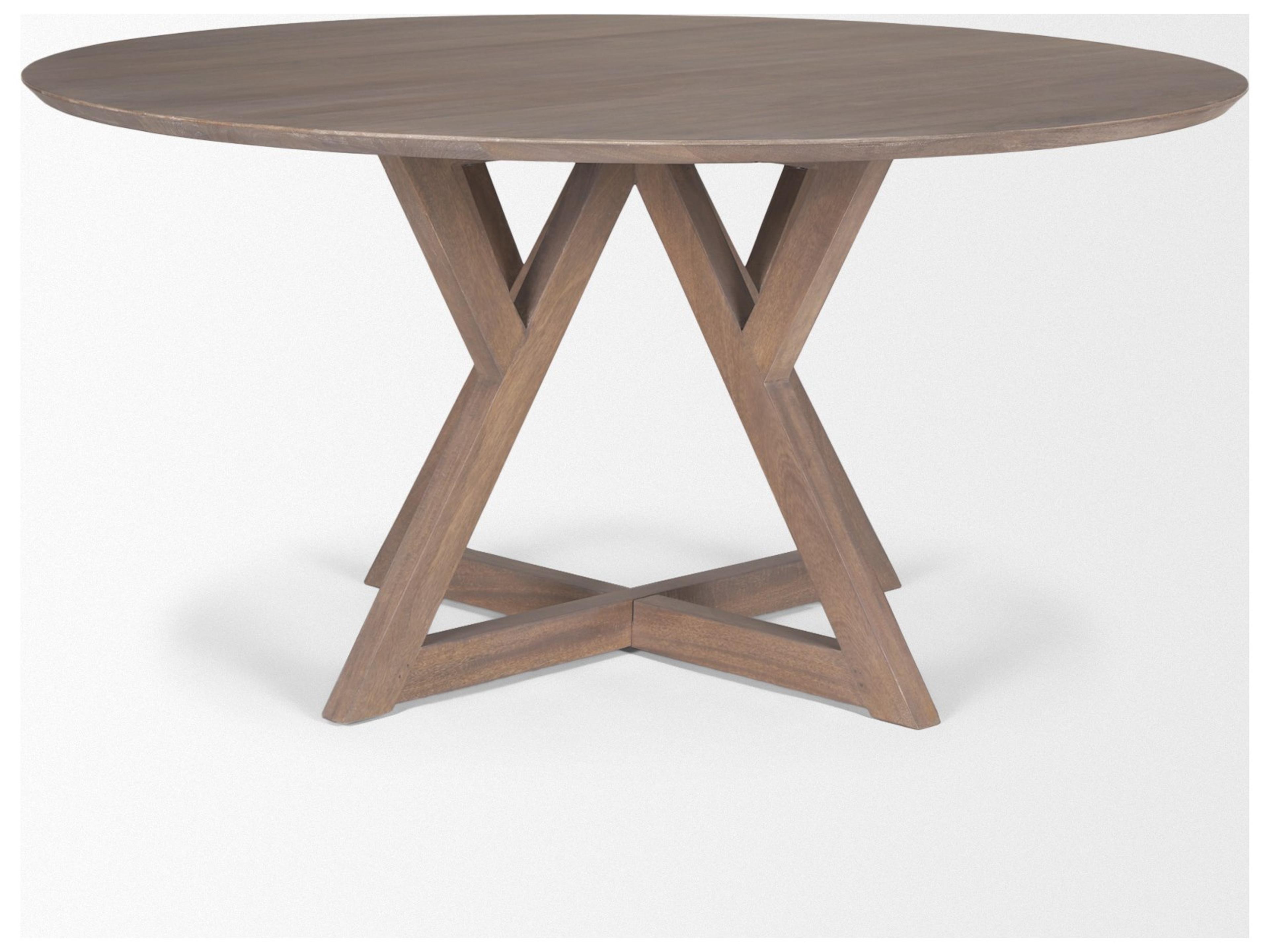 Mercana Jennings 60" Light Brown Wood Dining Table