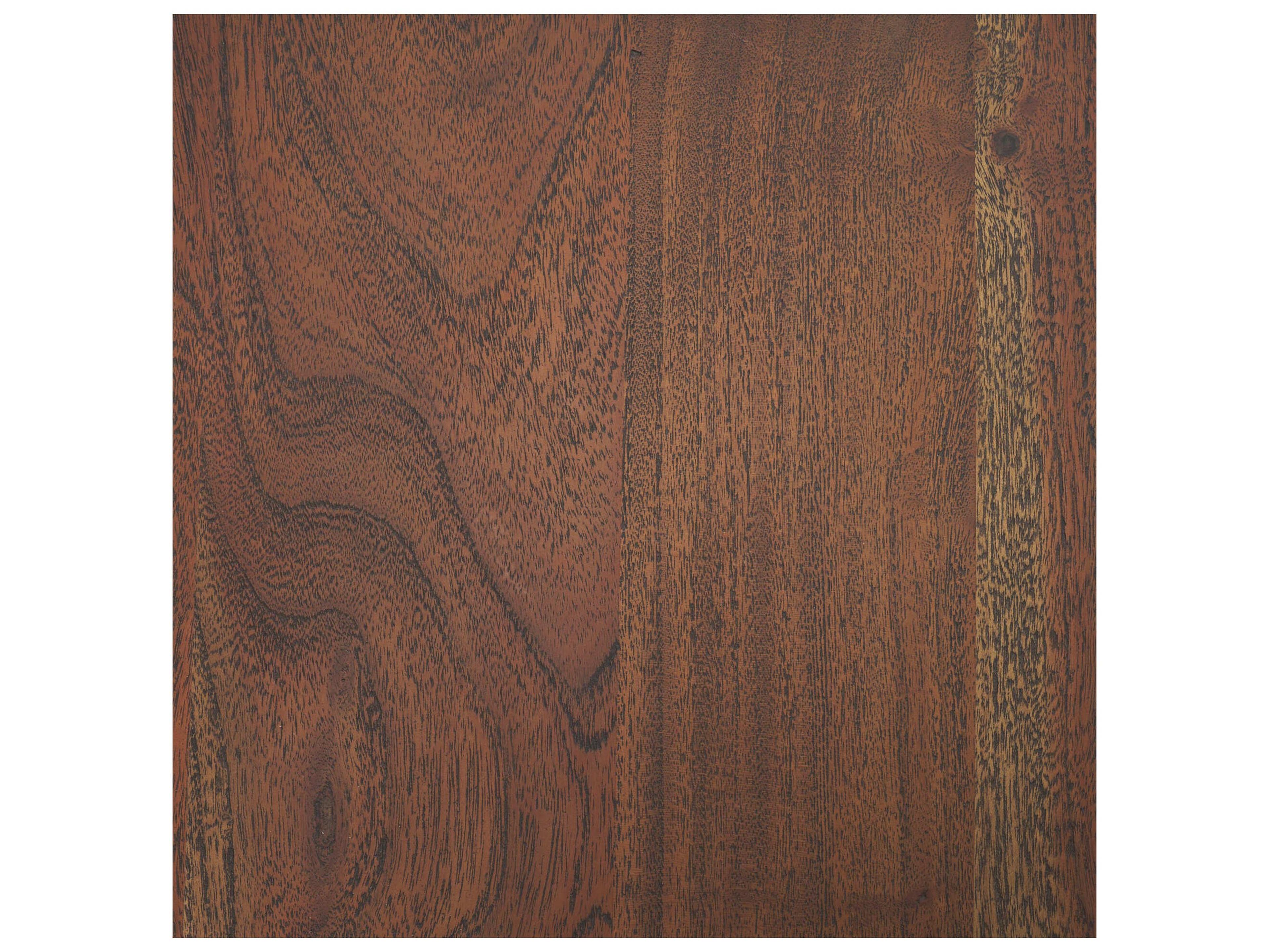 Mercana Sonel Pedestal Medium Dark Brown Acacia Wood Foyer Table