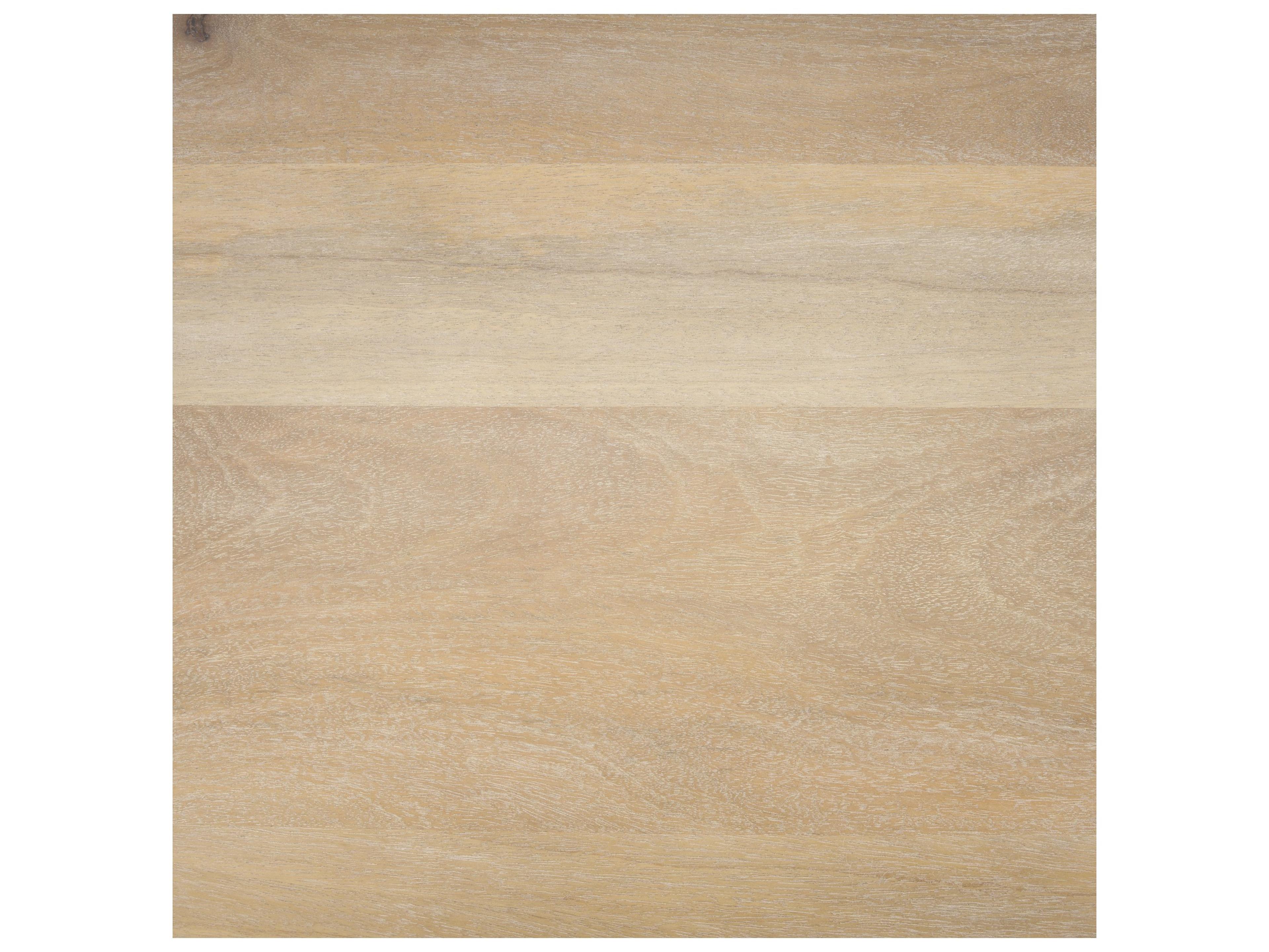 Mercana Shivon 94" Light Brown Mango Wood W/ Travertine Dining Table