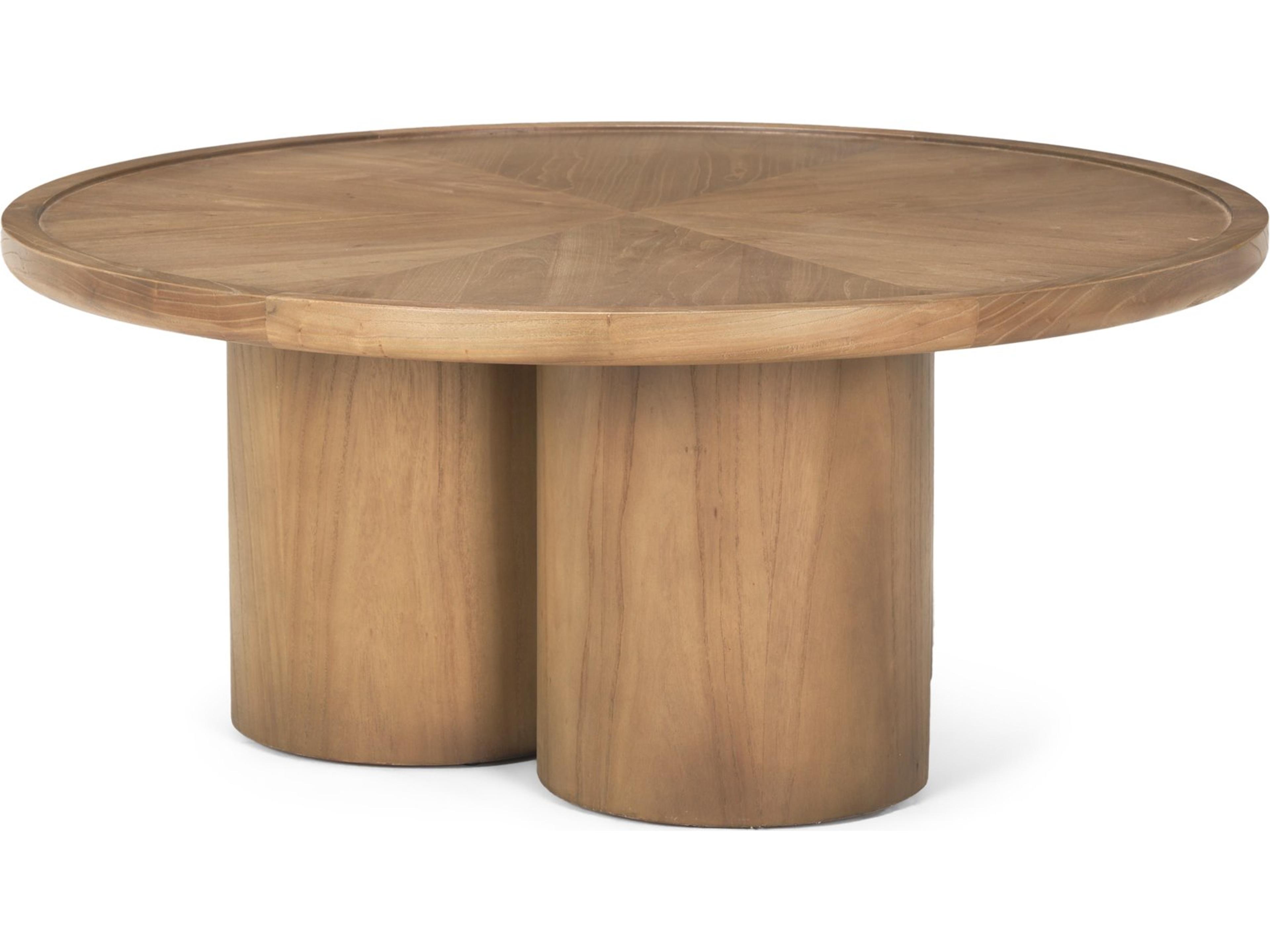 Tavi Medium Brown Round Coffee Table