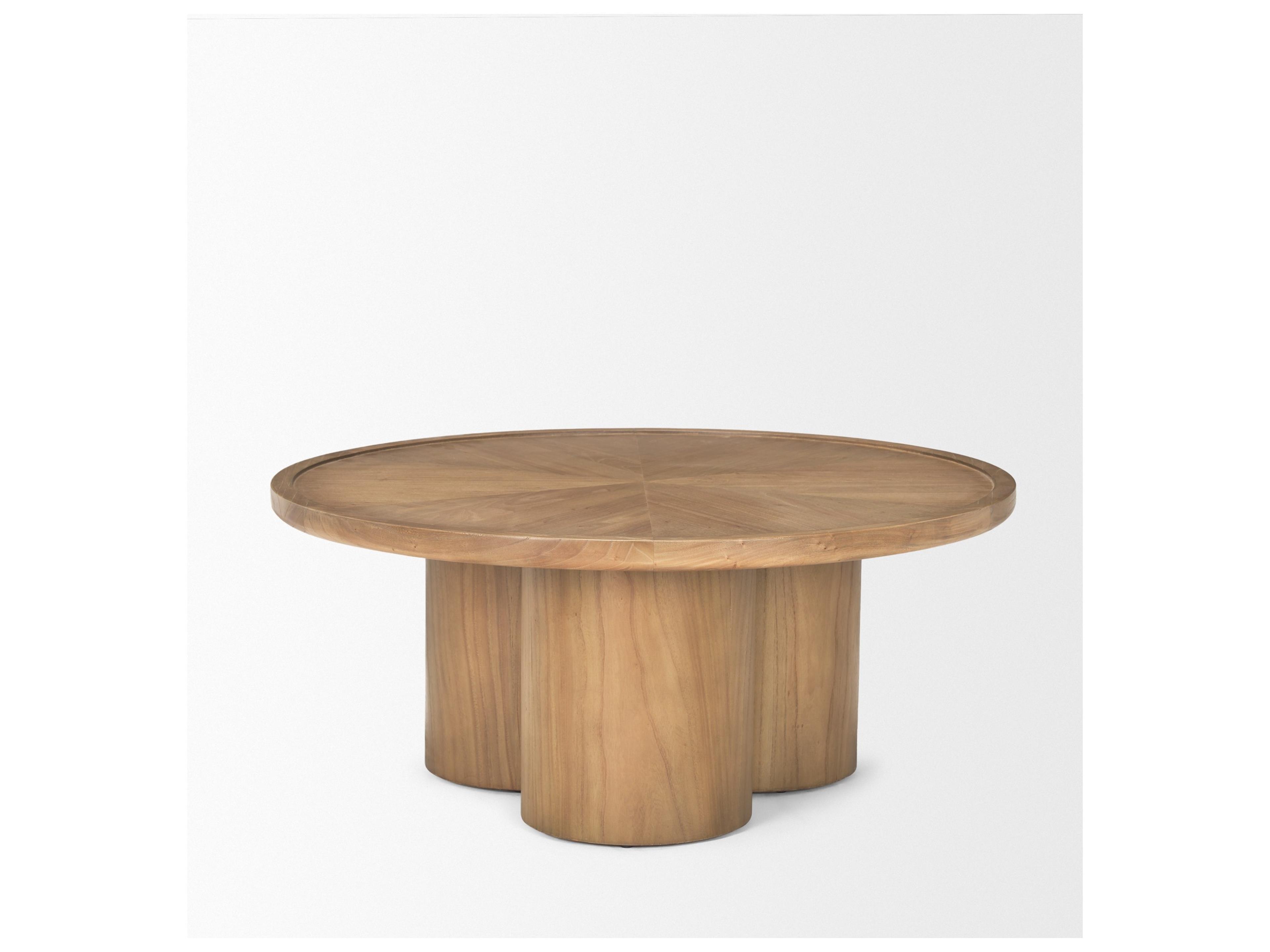 Mercana Tavi Medium Brown Round Coffee Table