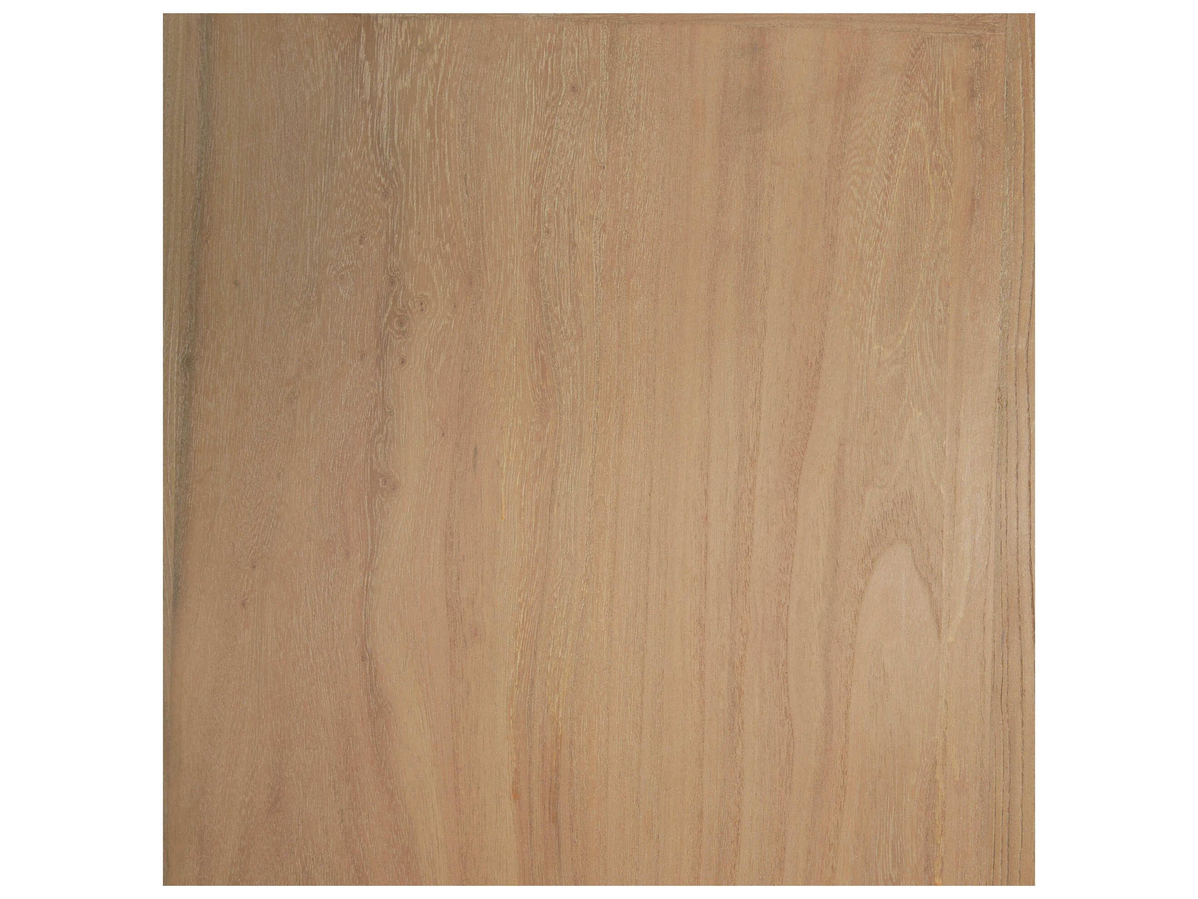 Mercana Callum Light Brown Elm Wood w/ Glass Doors  Arched Curio Cabinet