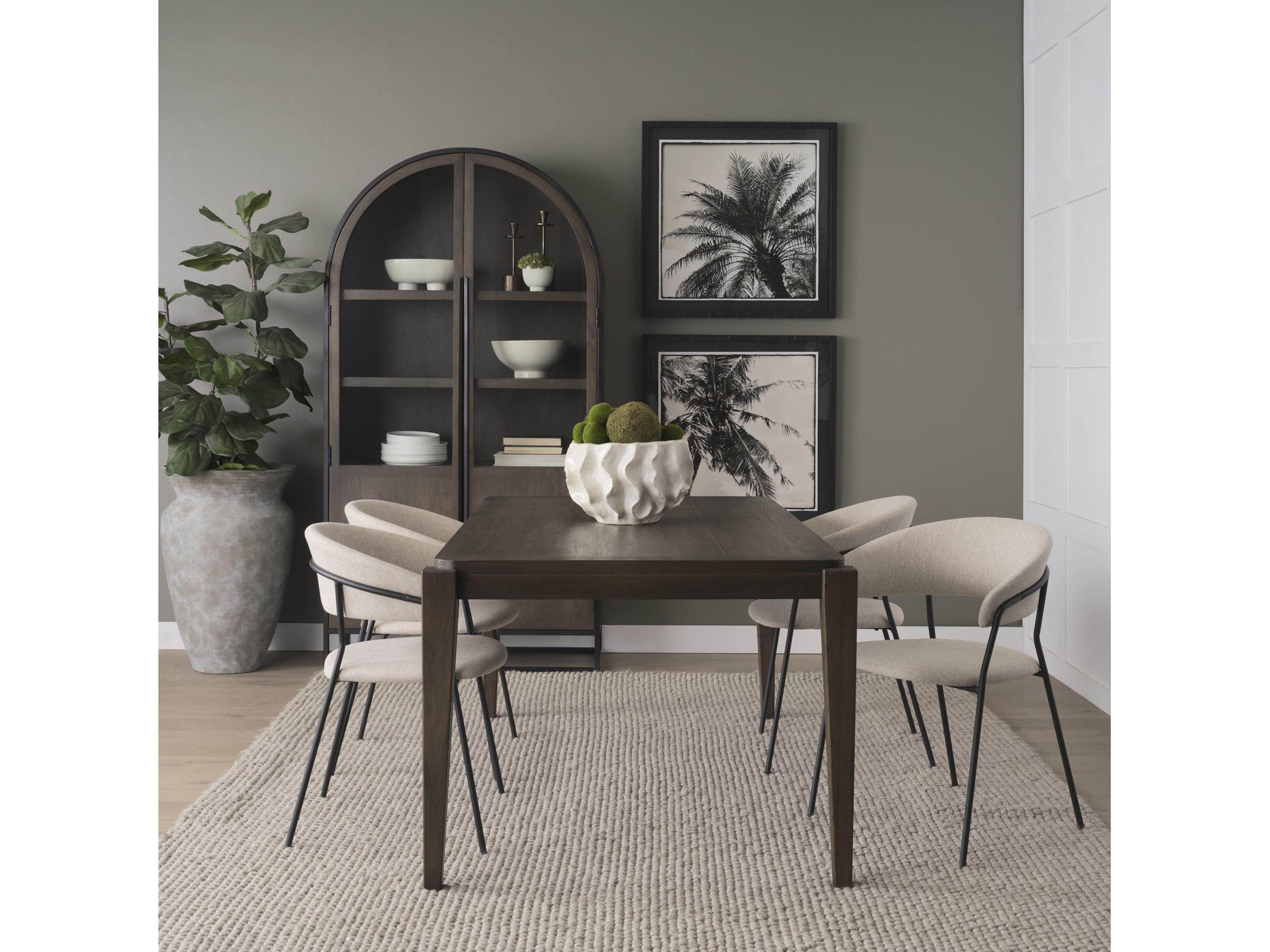 Mercana Teva Dark Brown Wood Rectangular 72" Dining Table