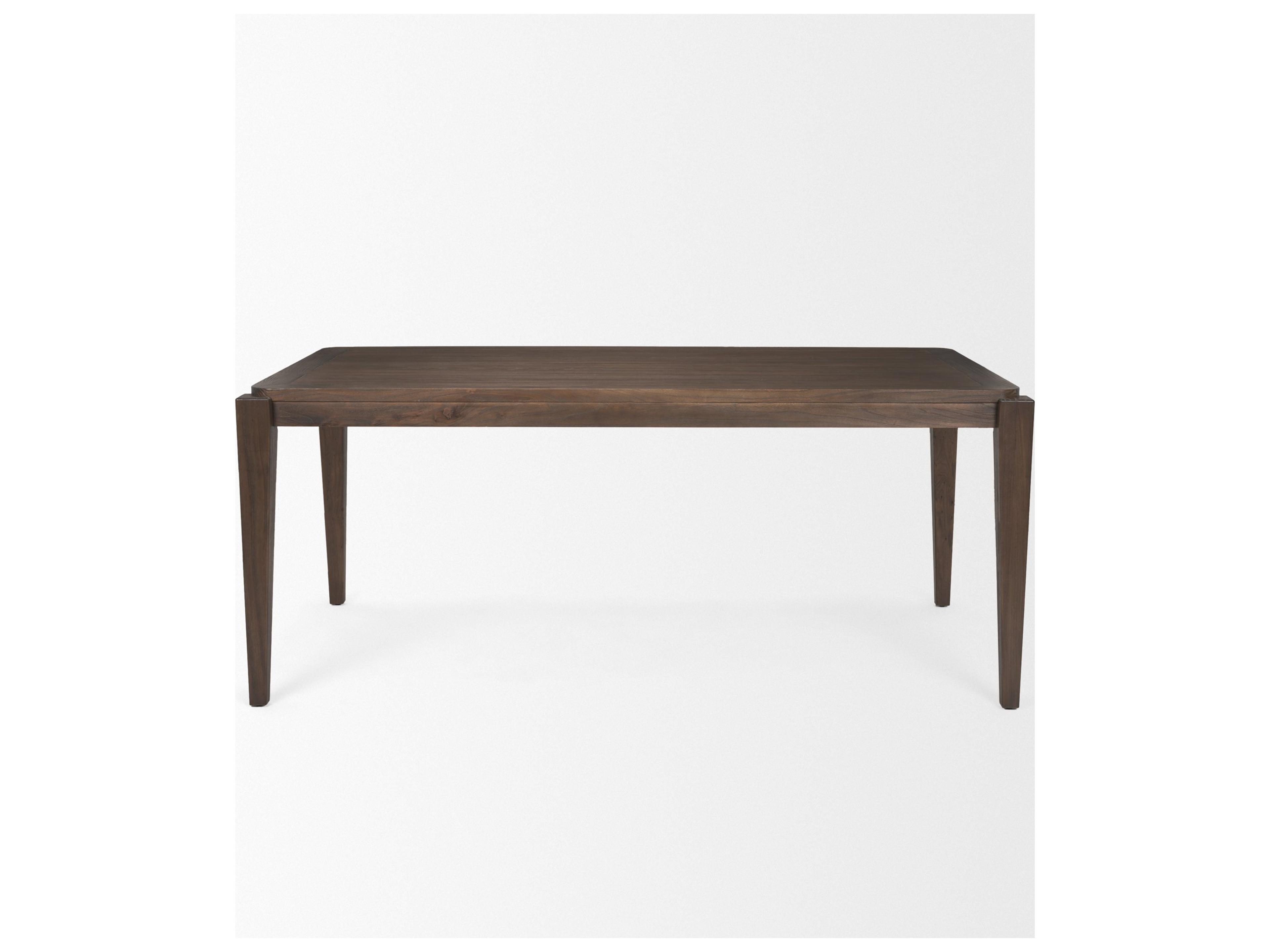 Mercana Teva Dark Brown Wood Rectangular 72" Dining Table