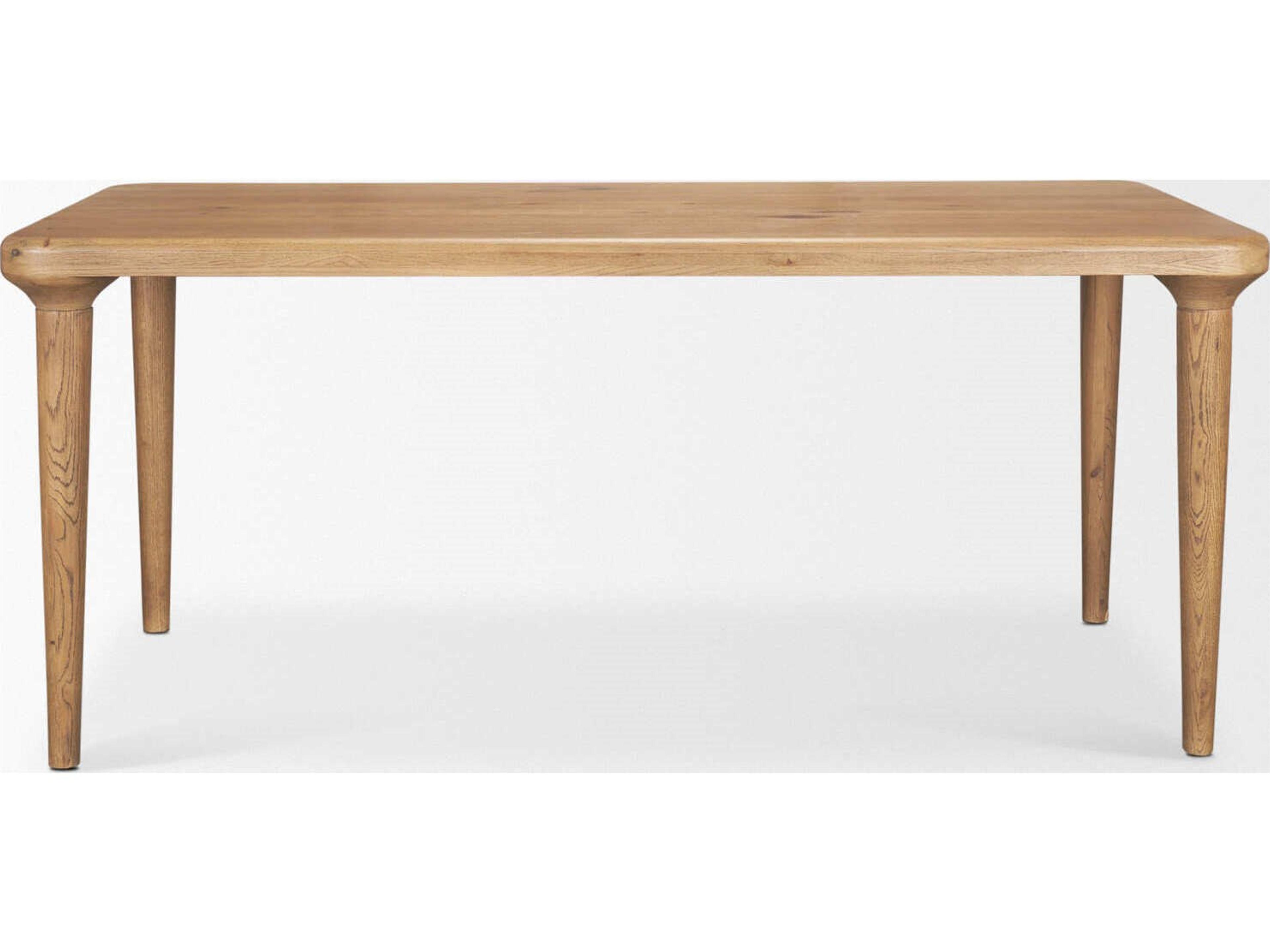 Mercana Suvan 72L Light Brown Rectangular Oak Wood Dining Table